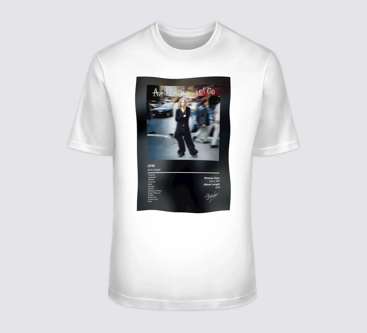 Let Go (2002) của Avril Lavigne t-shirt da DGUnder