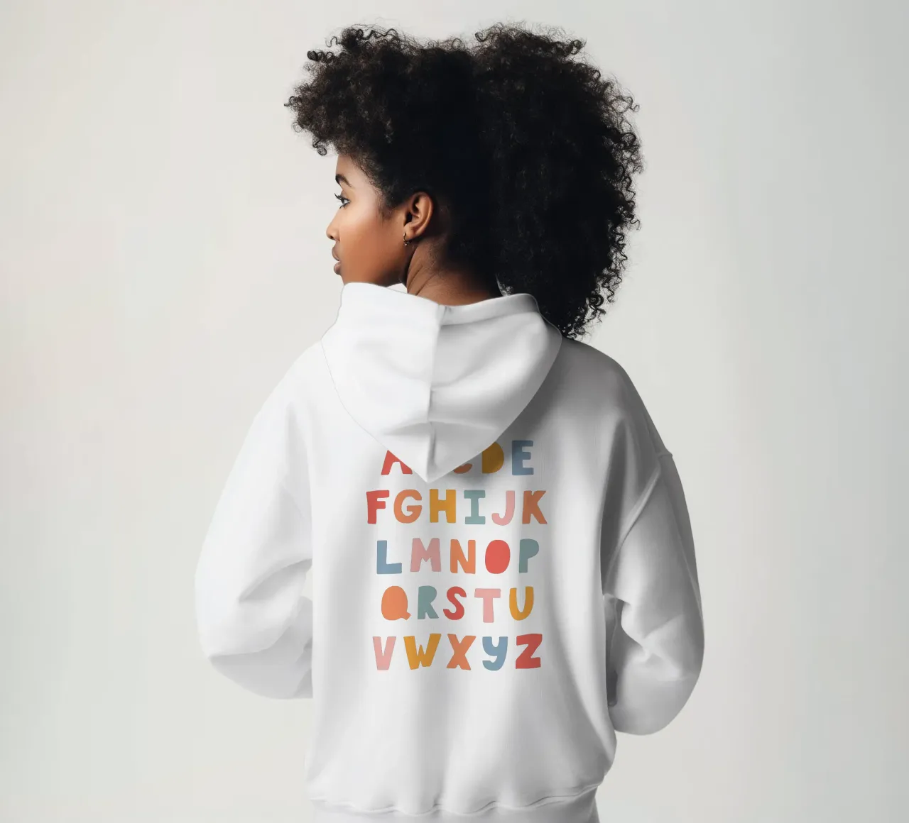 Solid Letters felpa con cappuccio da Kartenliebe