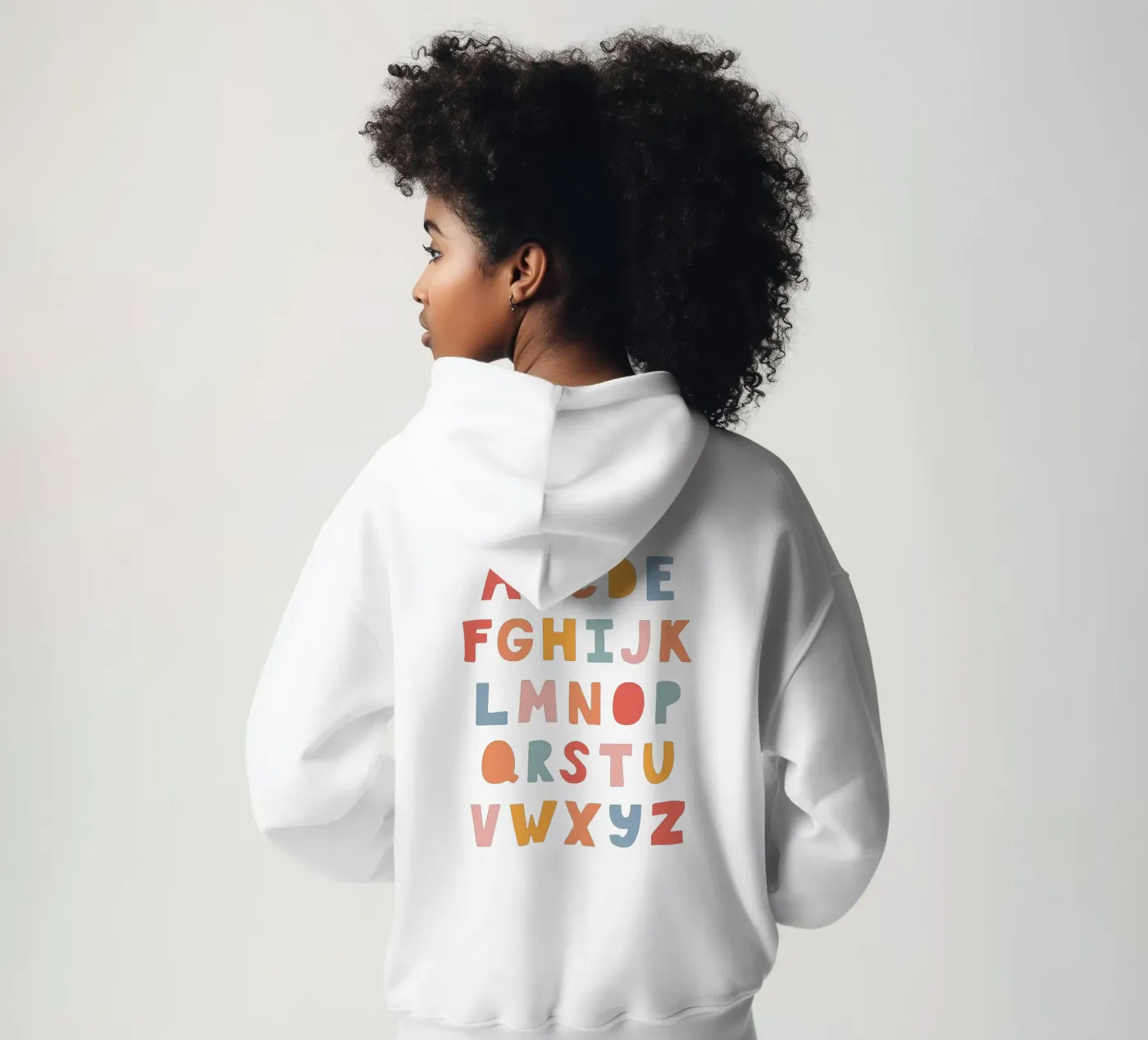 Solid Letters felpa con cappuccio da Kartenliebe