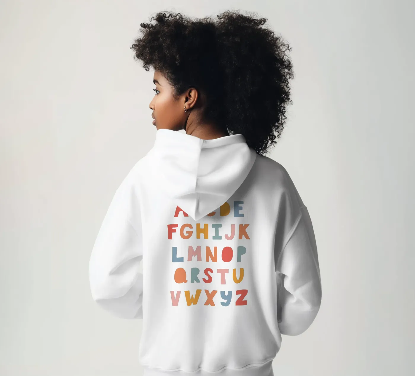 Solid Letters Hoodie von Kartenliebe