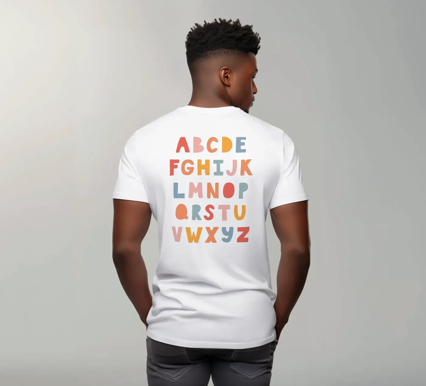 Solid Letters t-shirt van Kartenliebe