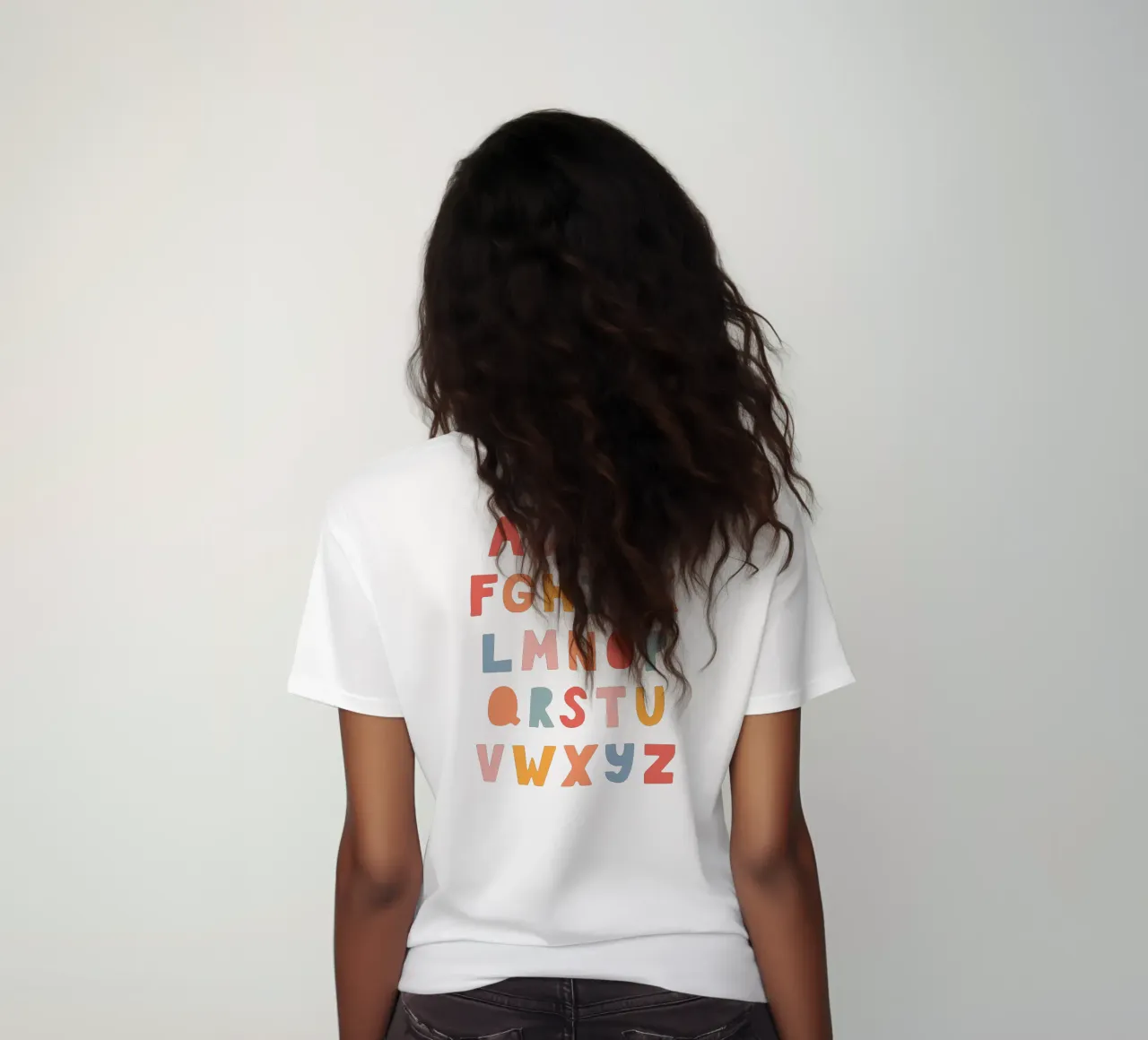 Solid Letters t-shirt da donna da Kartenliebe