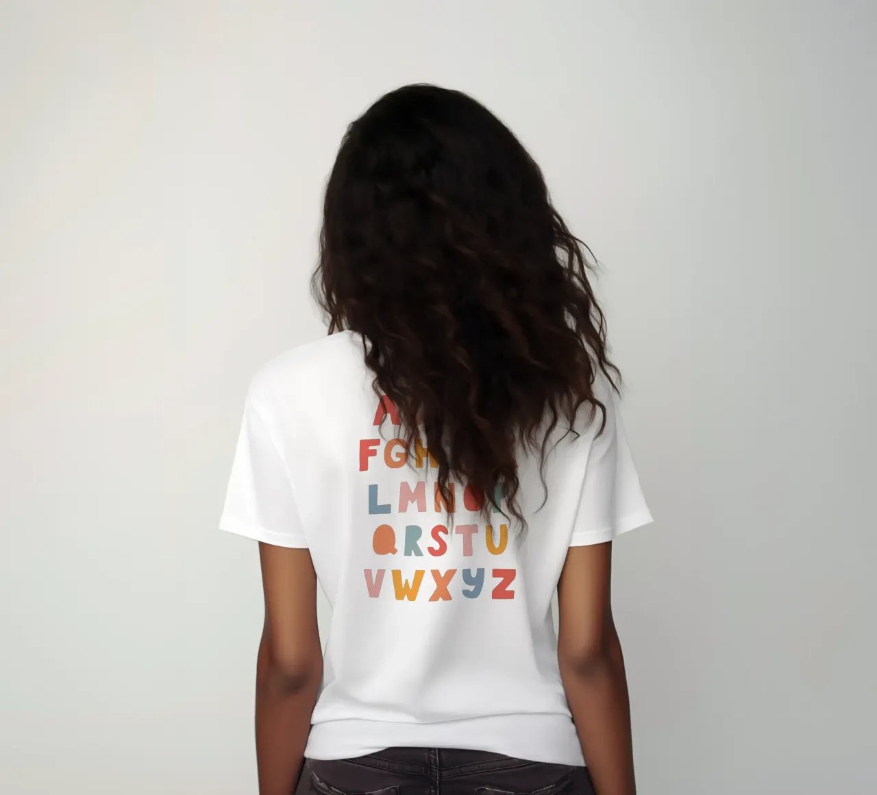 Solid Letters t-shirt da donna da Kartenliebe