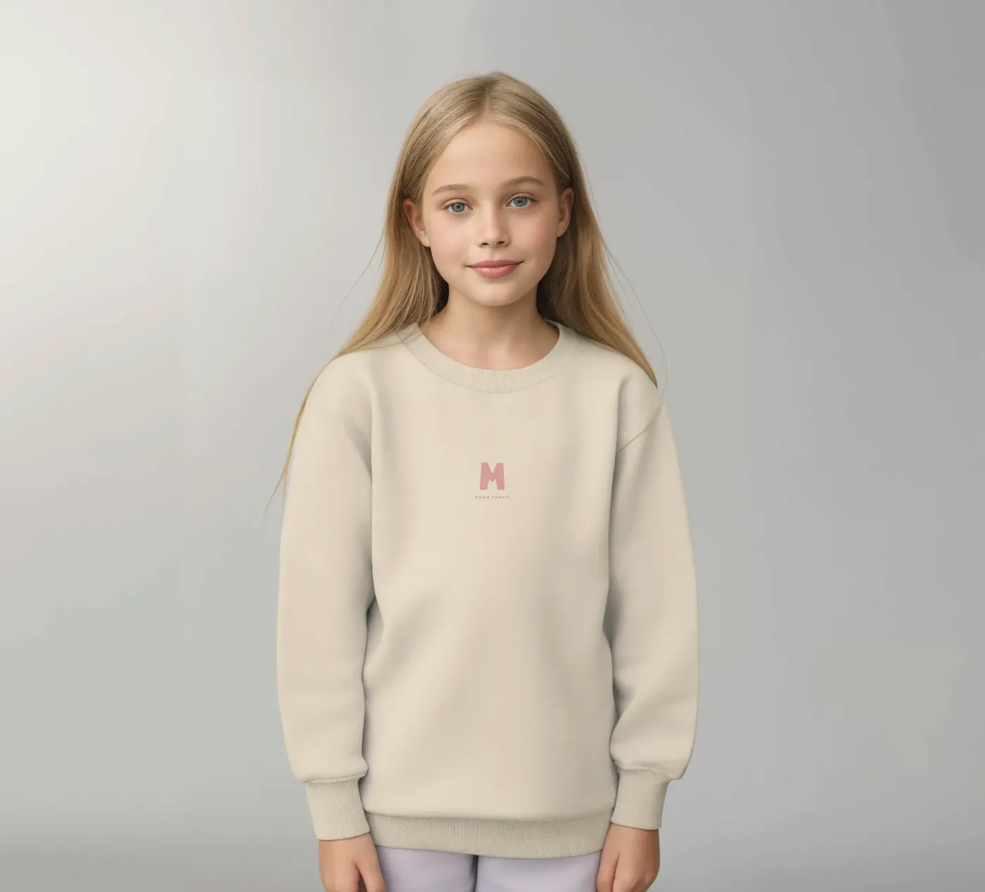 Solid Letters kinder sweatshirt van Kartenliebe