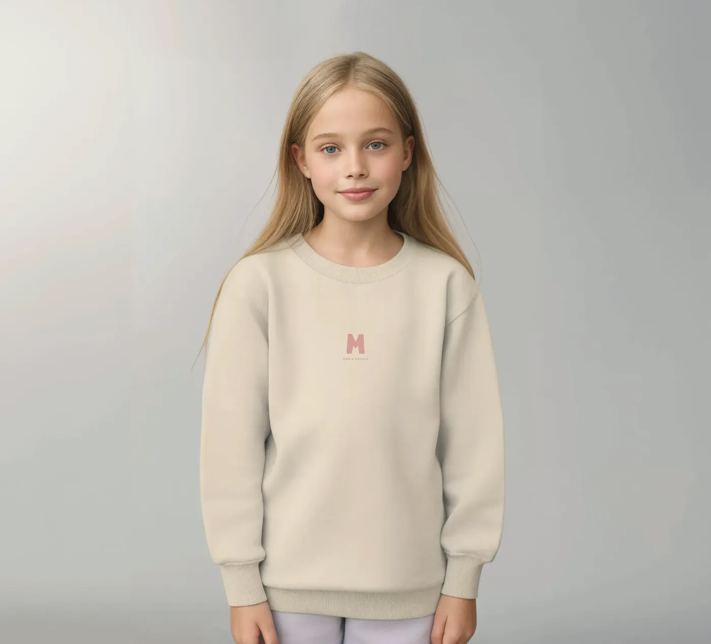 Solid Letters kinder sweatshirt van Kartenliebe