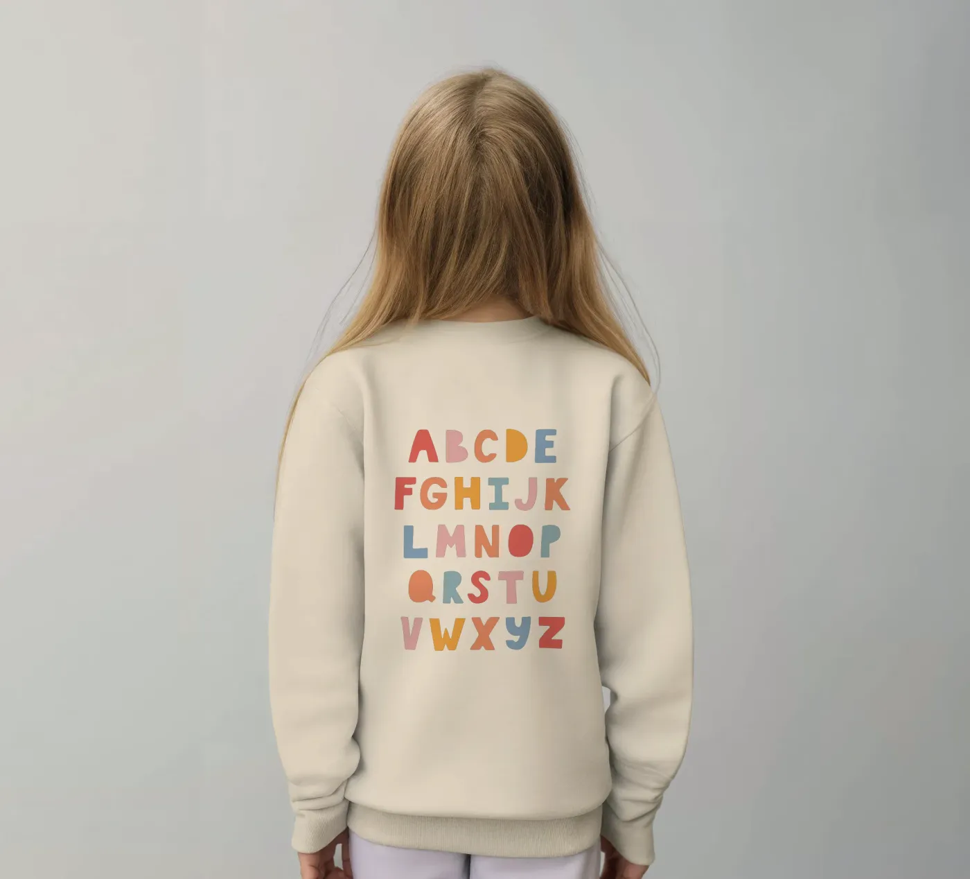 Solid Letters kinder sweatshirt van Kartenliebe