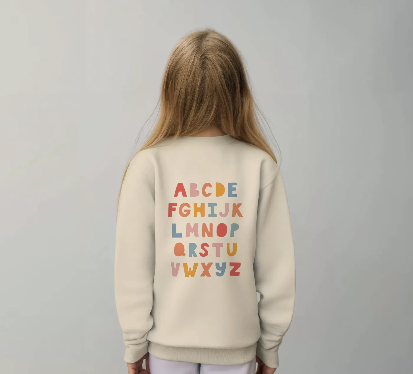 Solid Letters kinder sweatshirt van Kartenliebe