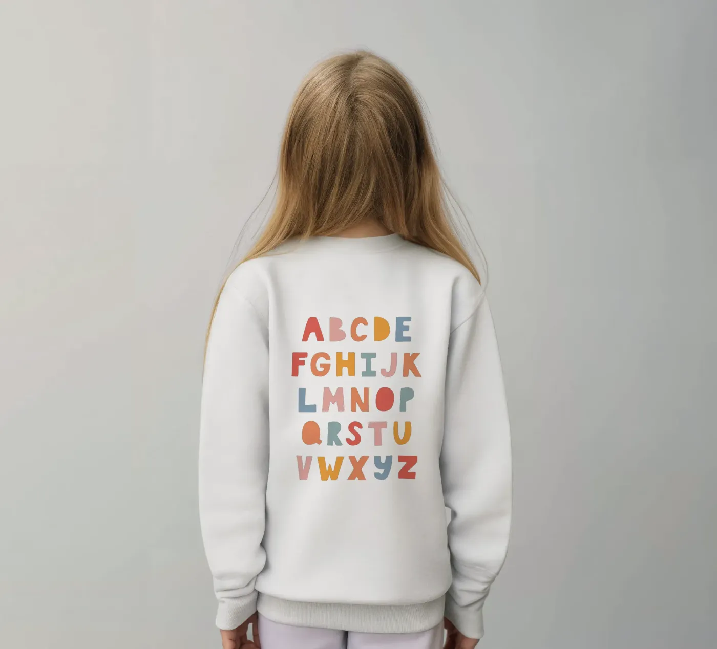 Solid Letters kinder sweatshirt van Kartenliebe