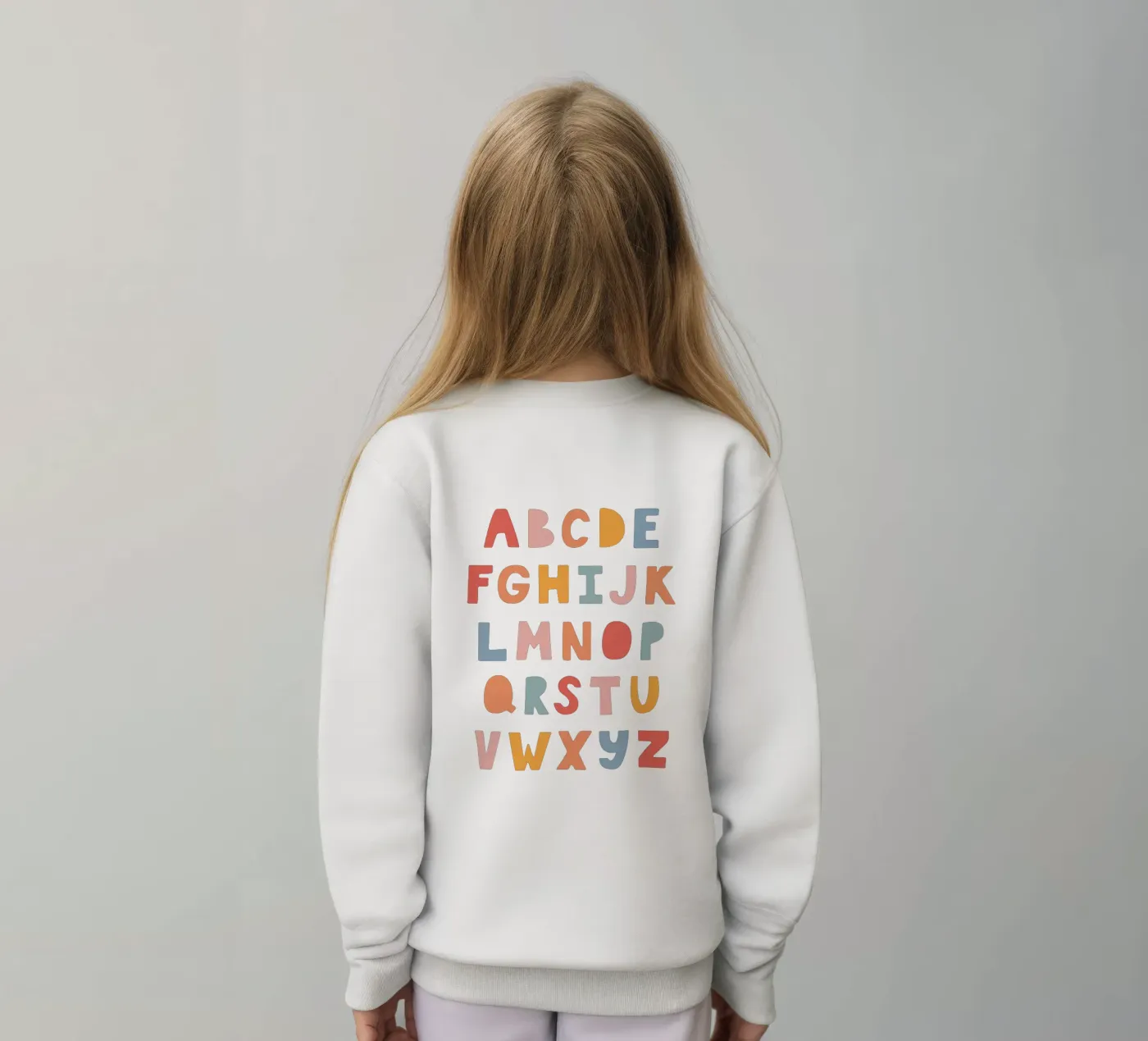 Solid Letters kinder sweatshirt van Kartenliebe