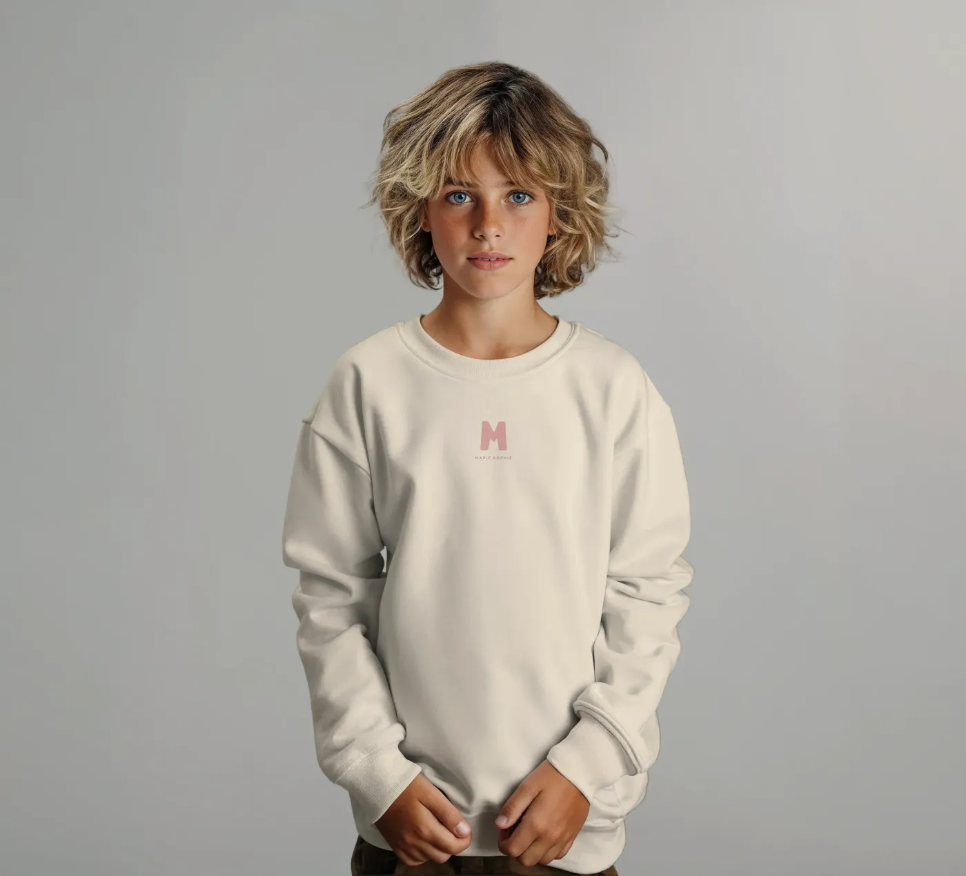 Solid Letters kinder sweatshirt van Kartenliebe