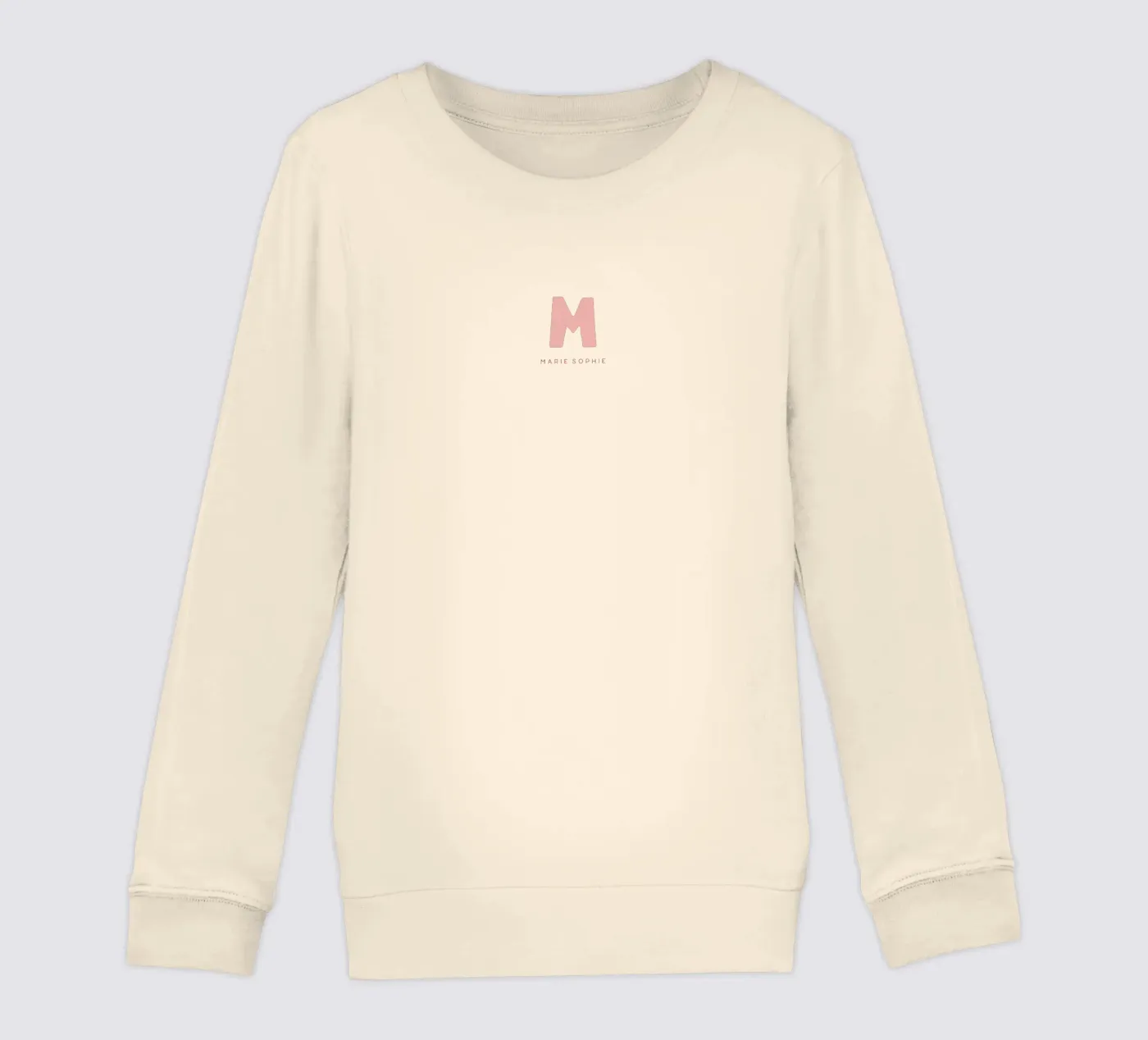Solid Letters kinder sweatshirt van Kartenliebe