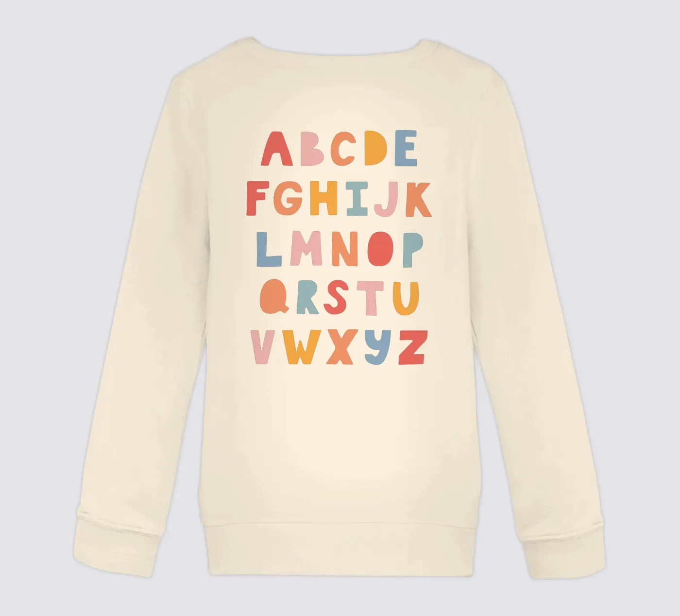 Solid Letters kinder sweatshirt van Kartenliebe