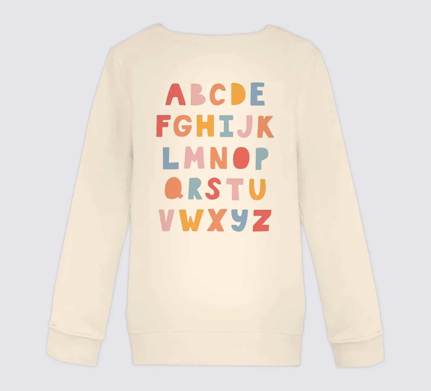 Solid Letters kinder sweatshirt van Kartenliebe