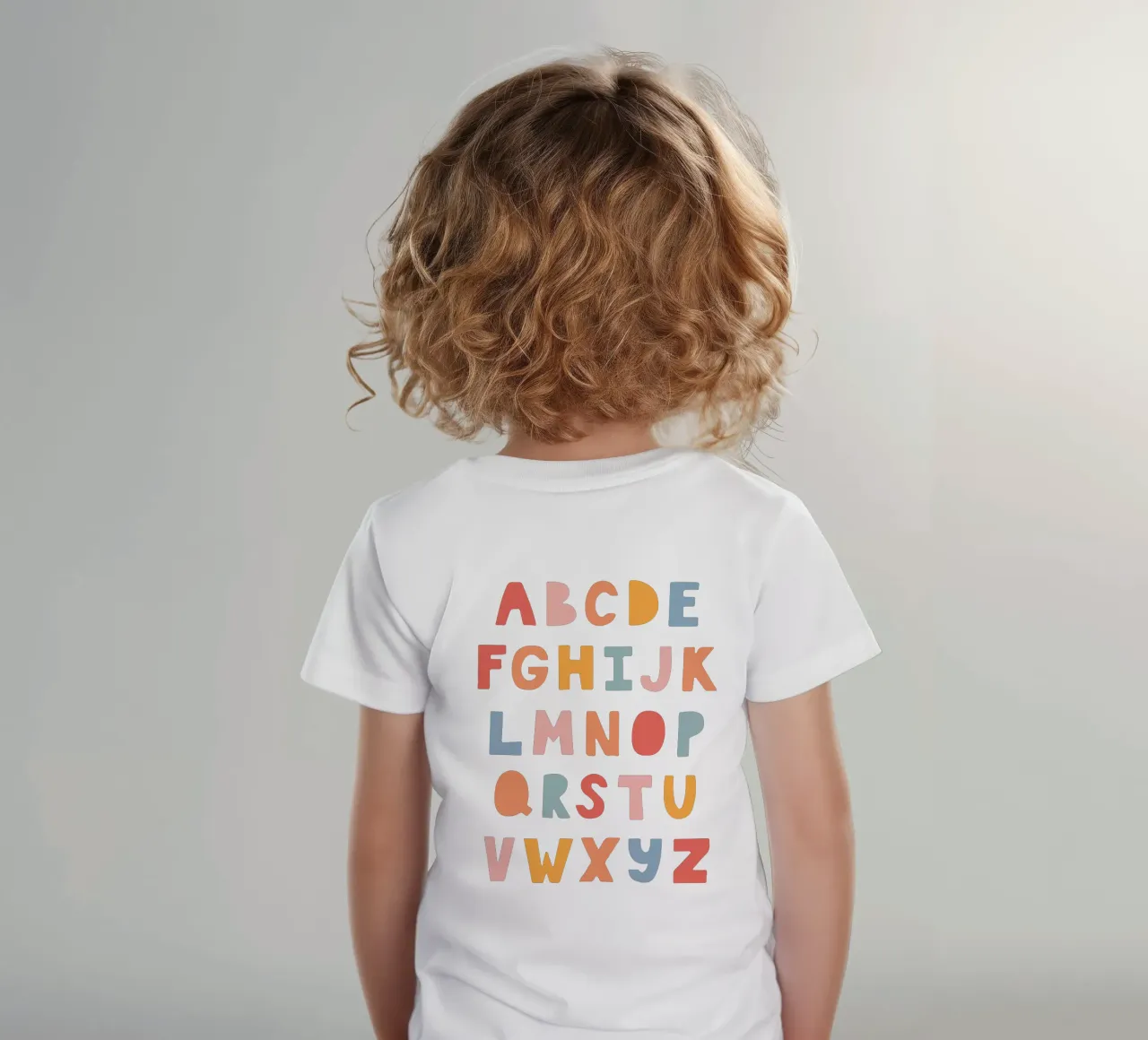 Solid Letters kinder t-shirt van Kartenliebe
