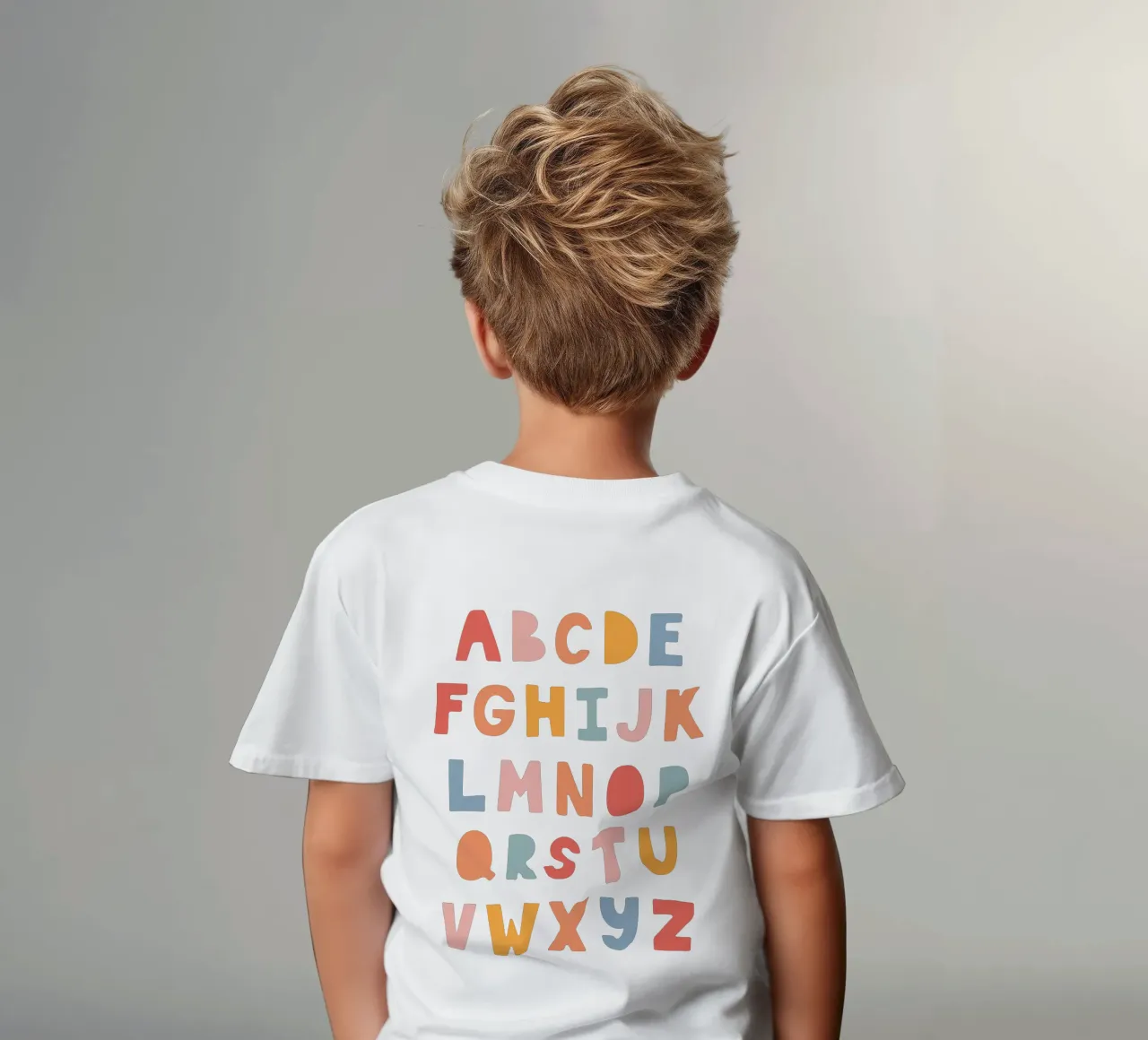 Solid Letters kinder t-shirt van Kartenliebe