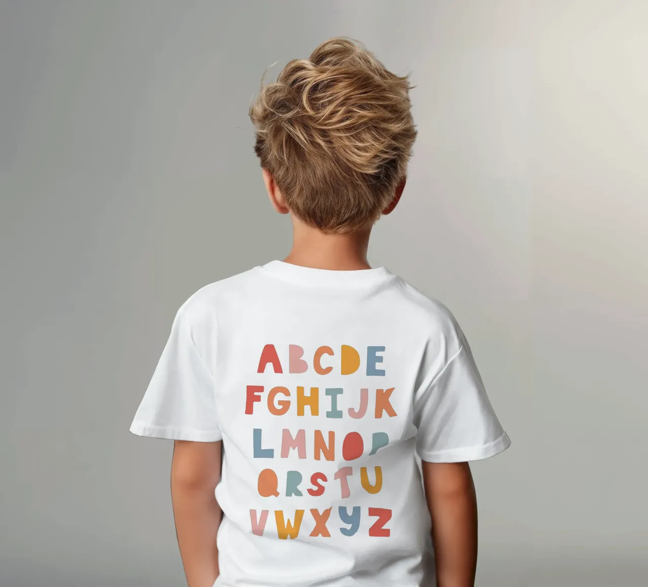 Solid Letters kinder t-shirt van Kartenliebe