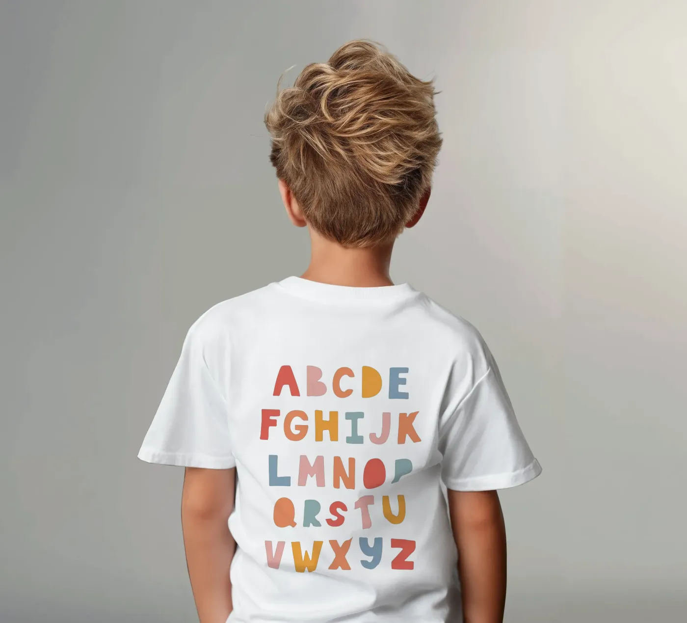 Solid Letters kinder t-shirt van Kartenliebe