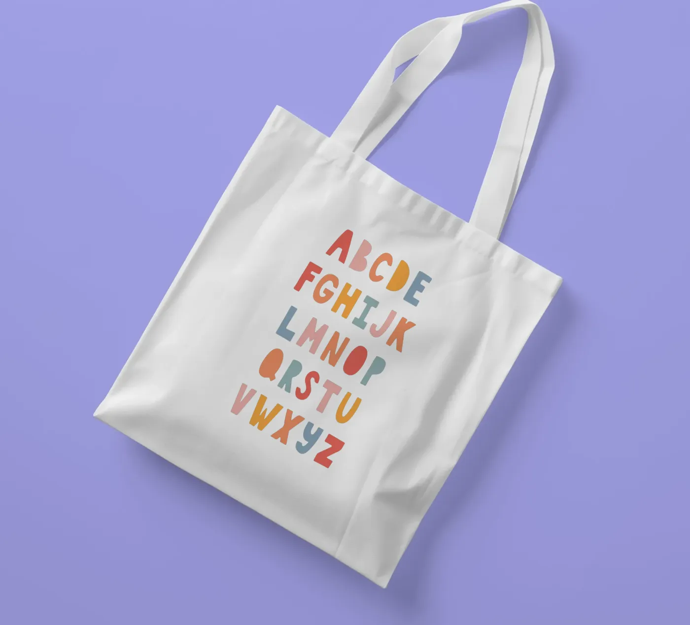 Solid Letters borsa in juta da Kartenliebe