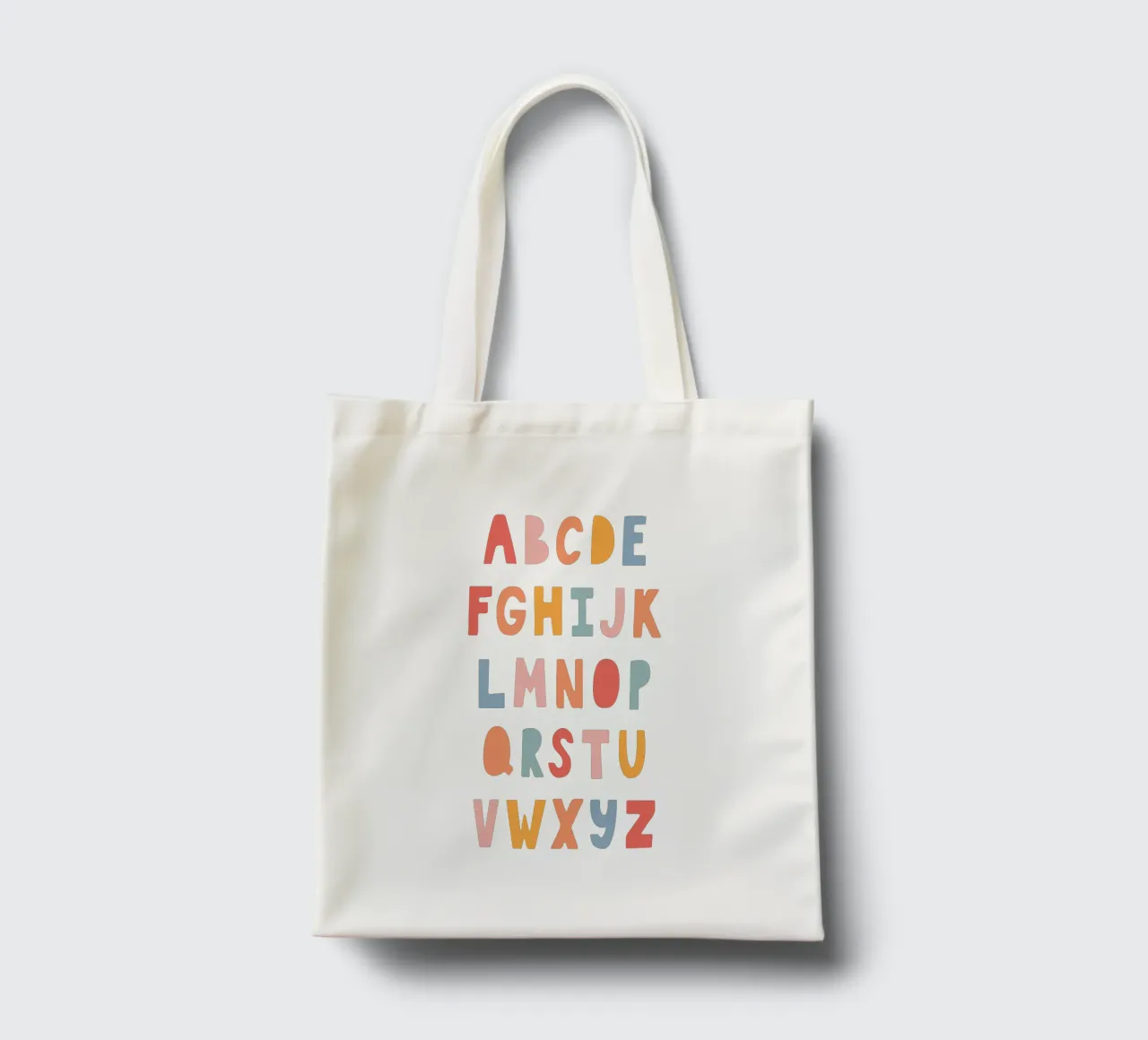 Solid Letters borsa in juta da Kartenliebe