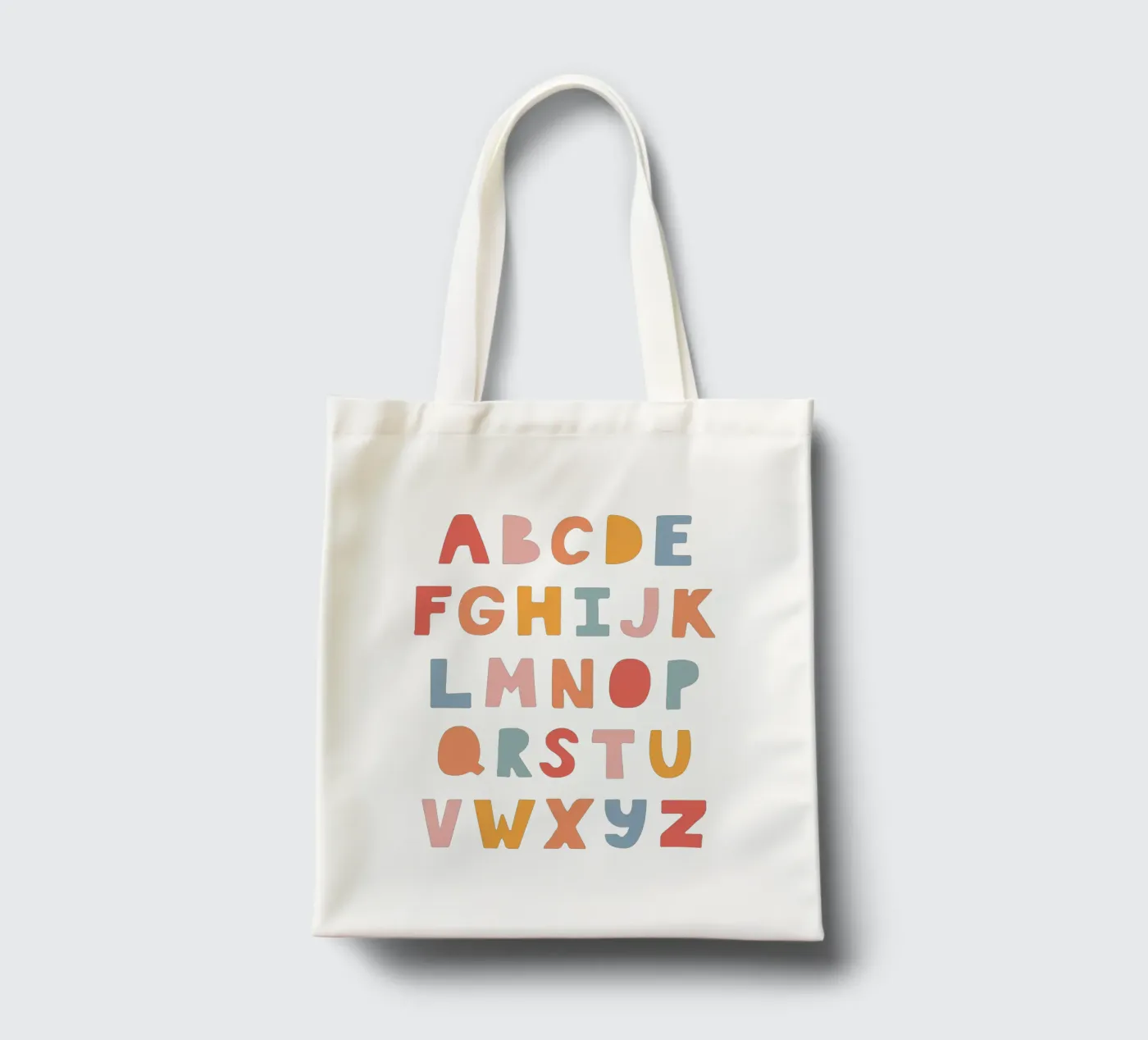 Solid Letters borsa in juta da Kartenliebe