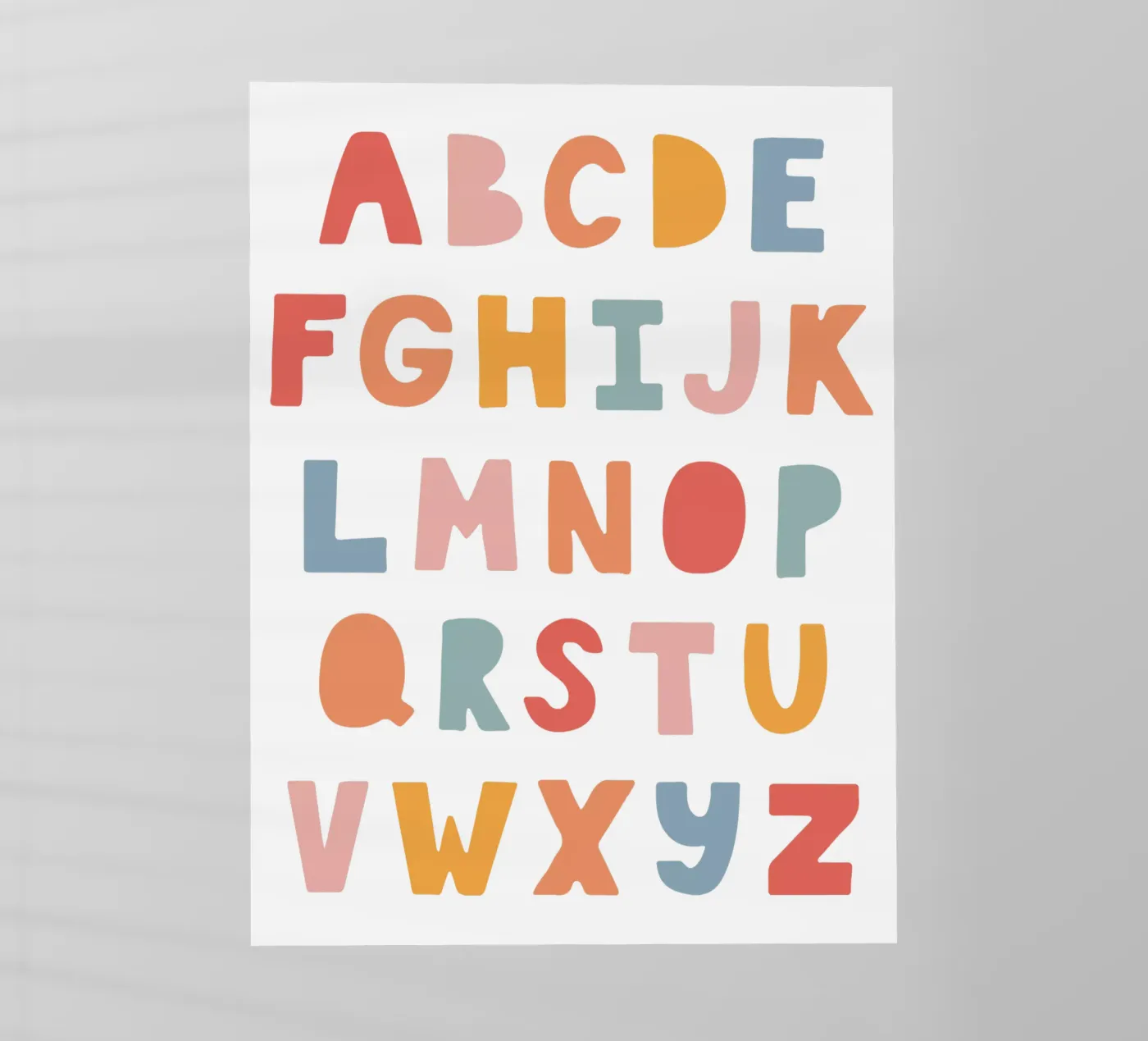 Solid Letters backlit folie van Kartenliebe