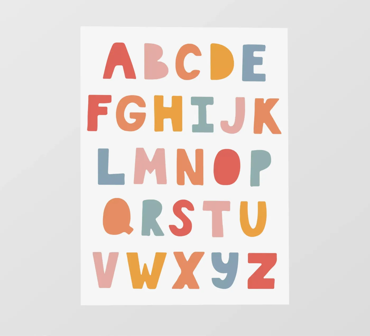 Solid Letters backlit folie van Kartenliebe