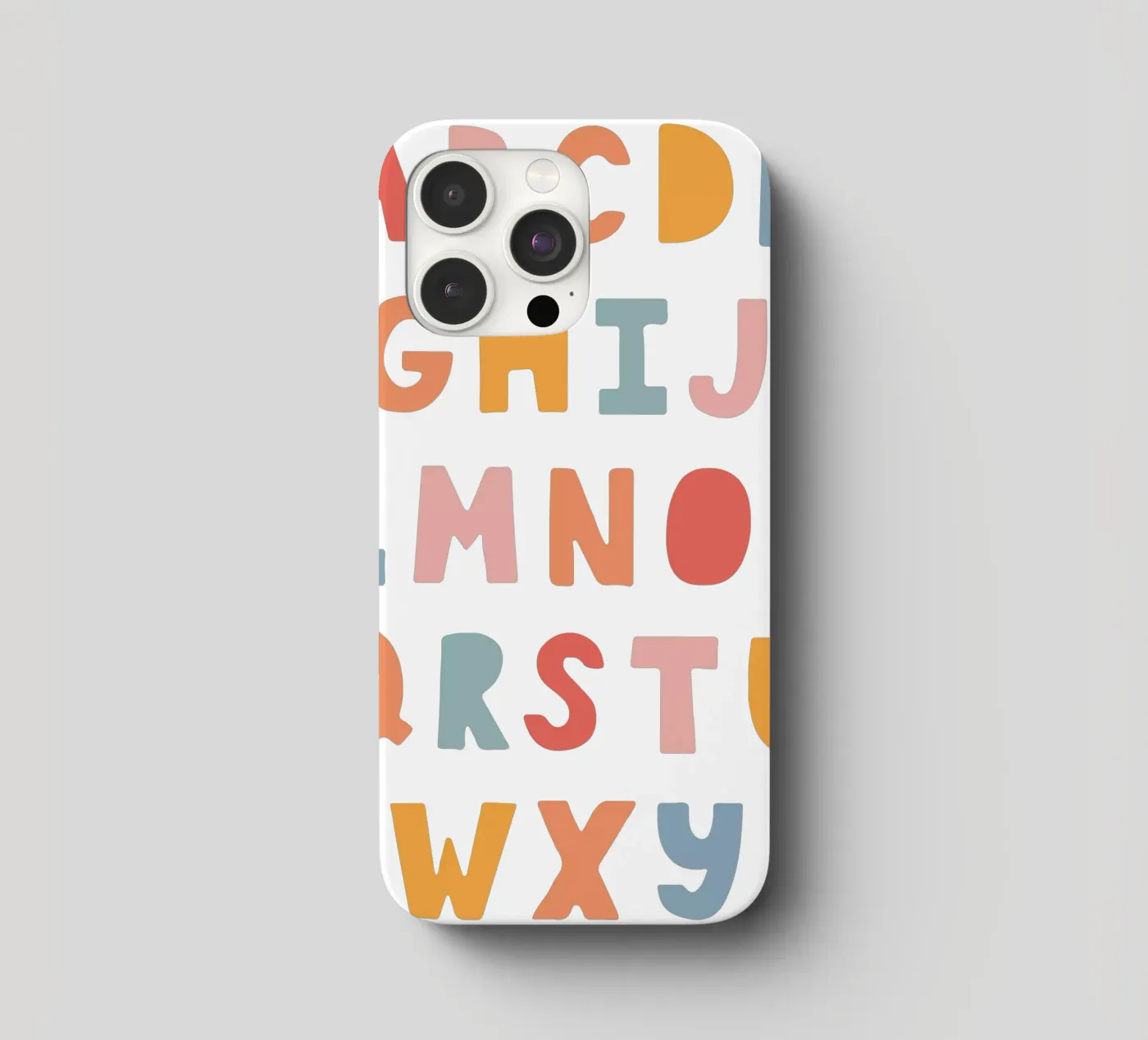 Solid Letters iphone case by Kartenliebe