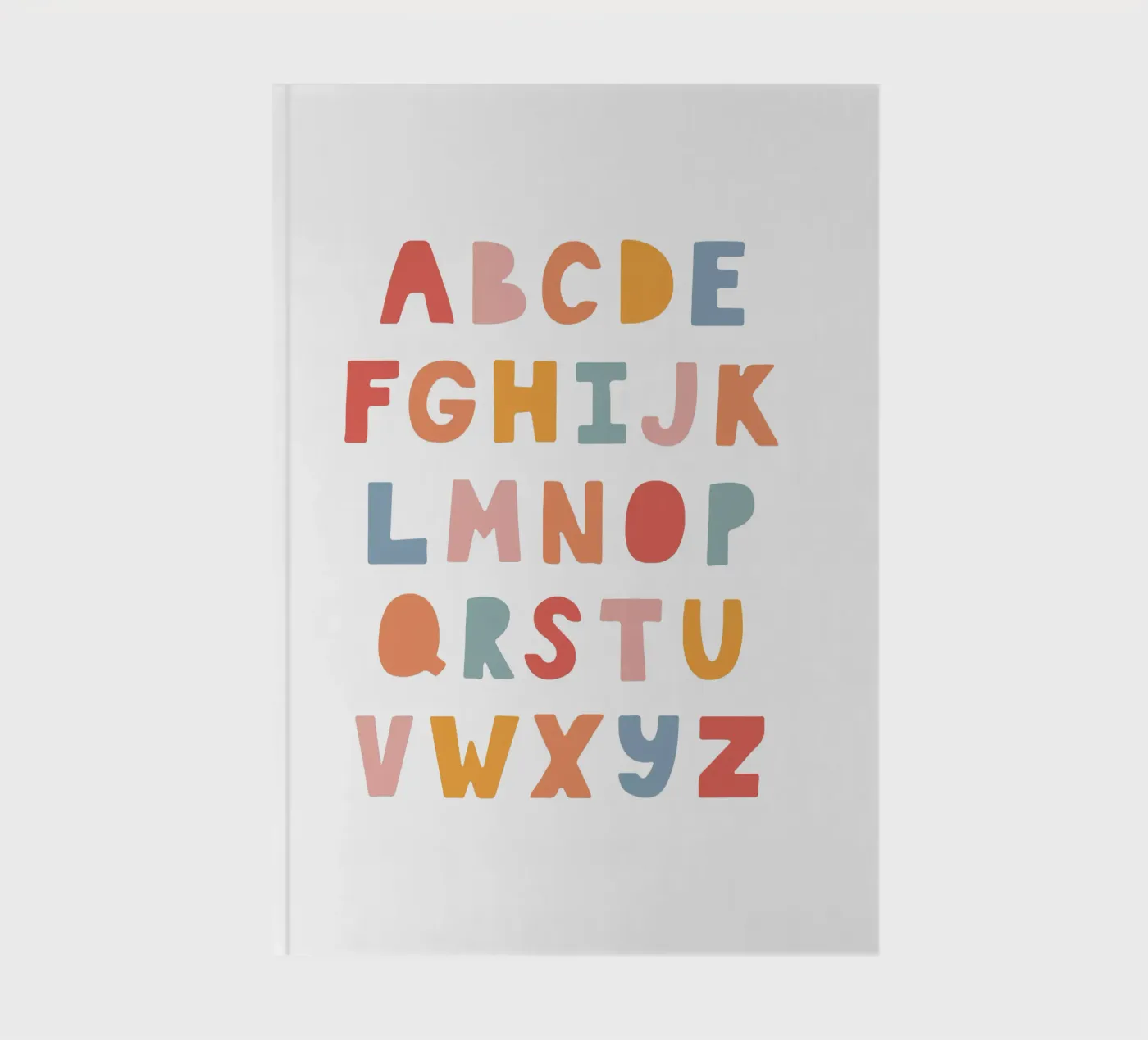 Solid Letters notebook by Kartenliebe