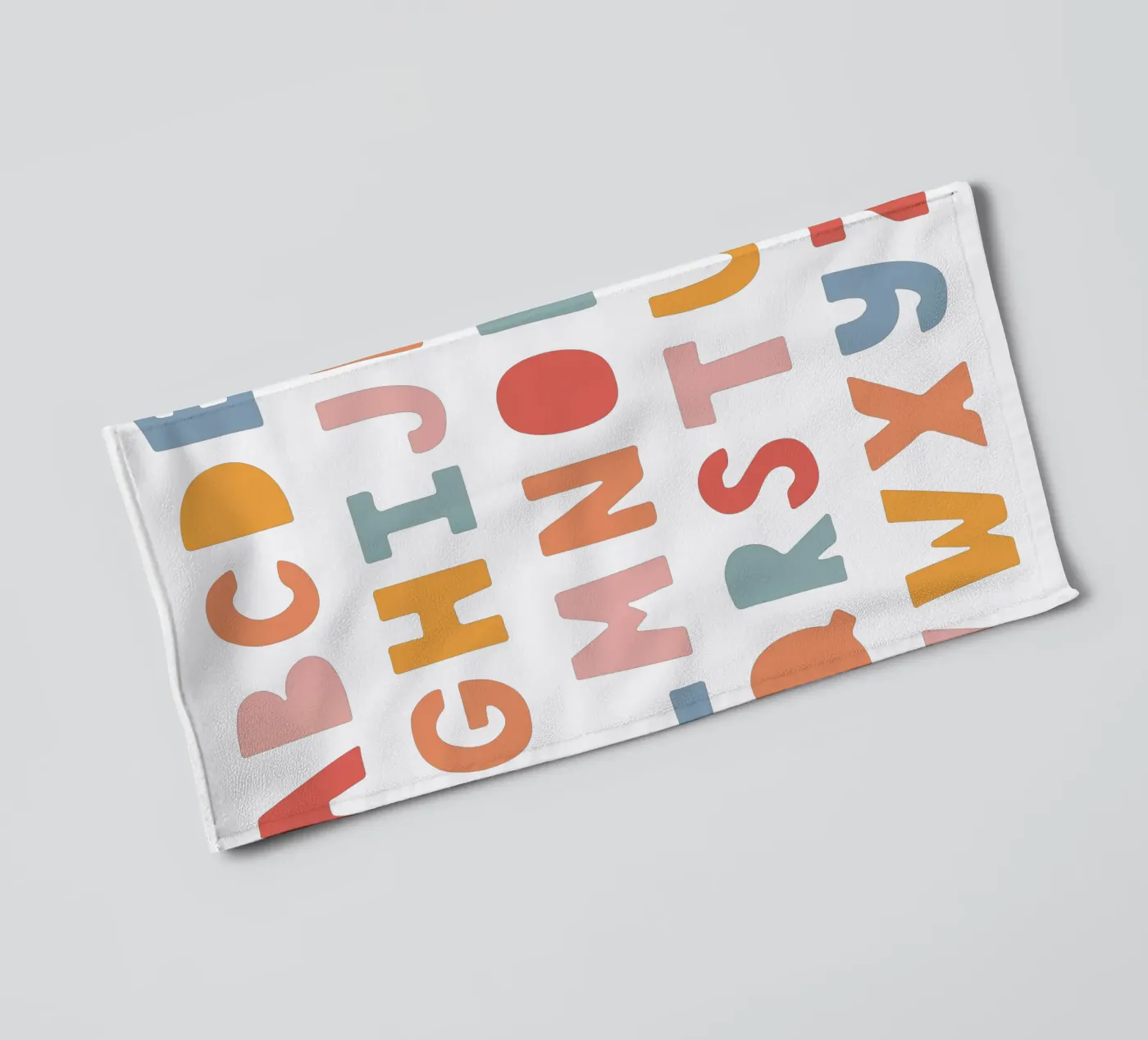 Solid Letters asciugamano da bagno da Kartenliebe