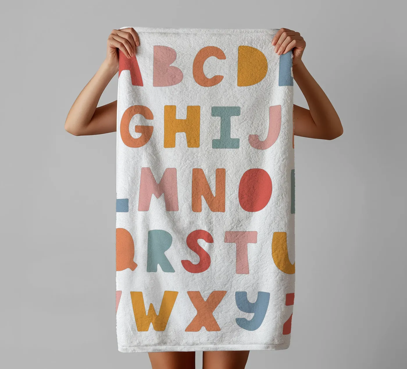 Solid Letters asciugamano da bagno da Kartenliebe