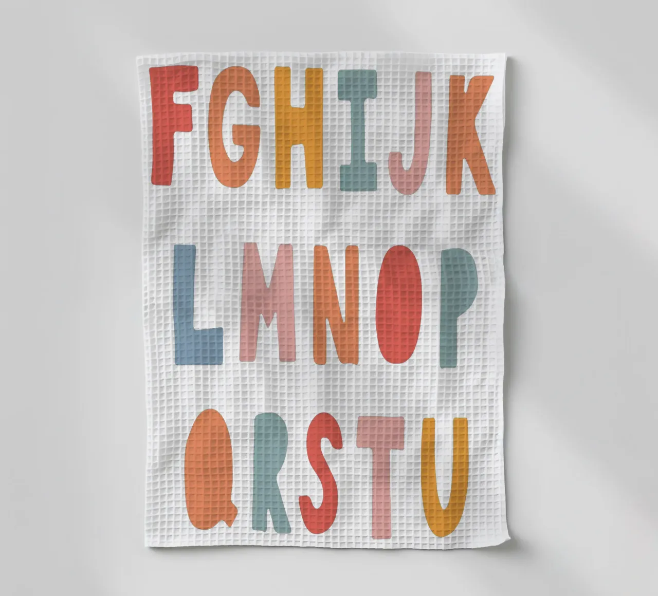 Solid Letters canovaccio da cucina da Kartenliebe