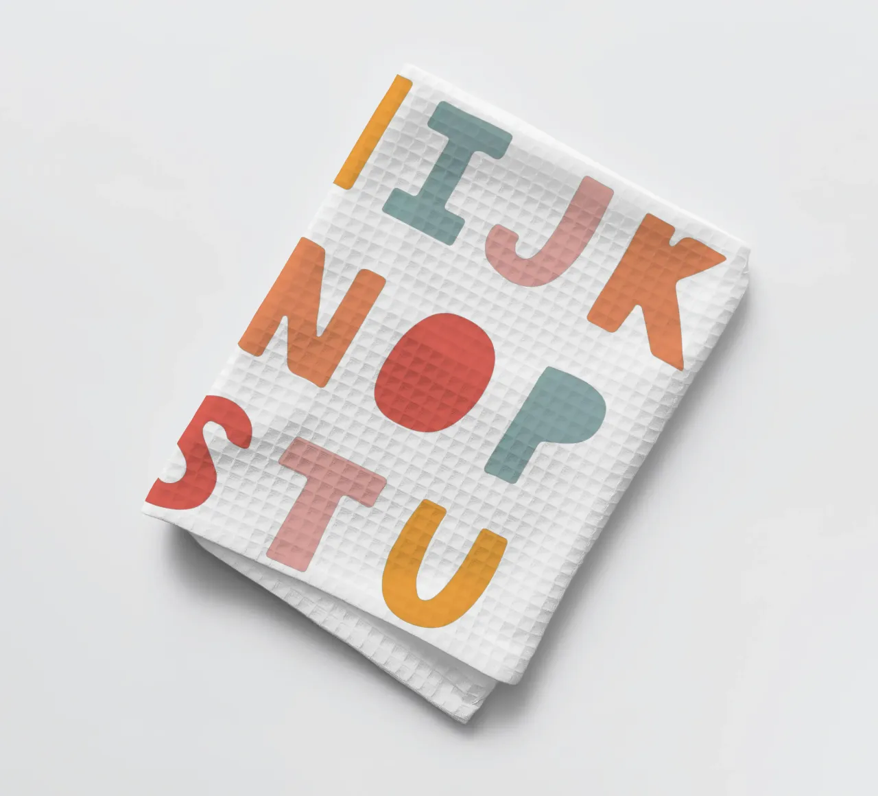 Solid Letters theedoek van Kartenliebe