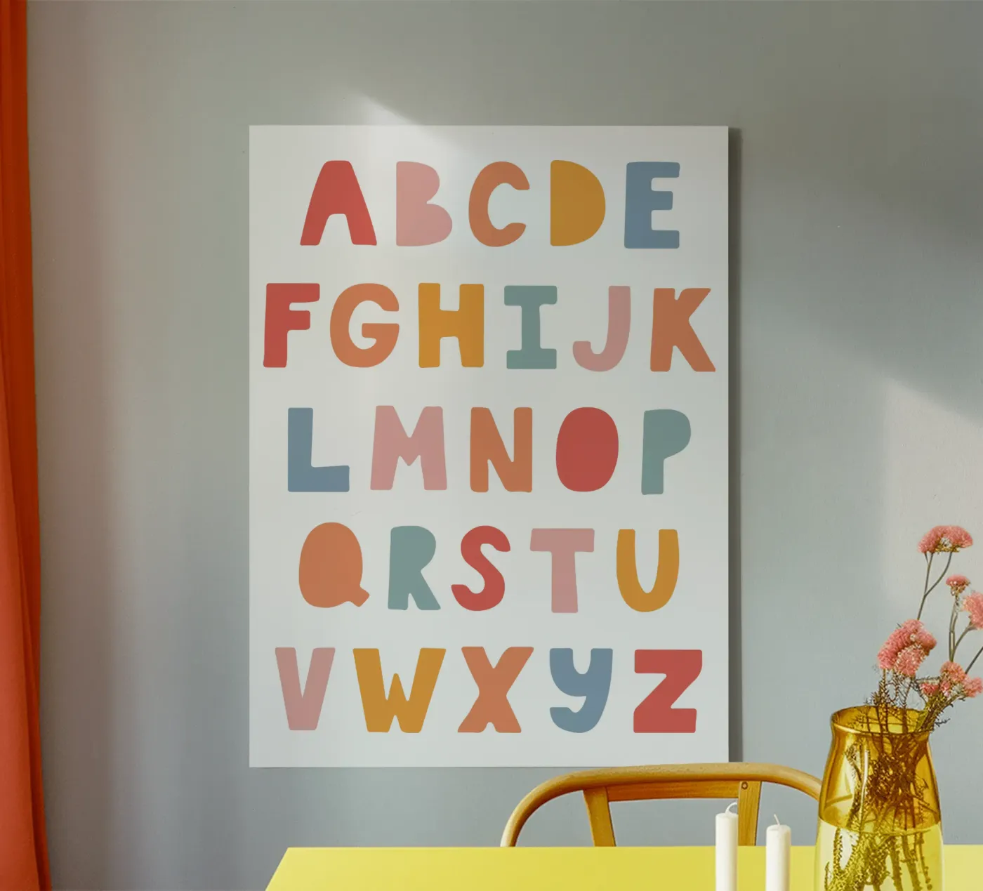 Solid Letters canvas van Kartenliebe