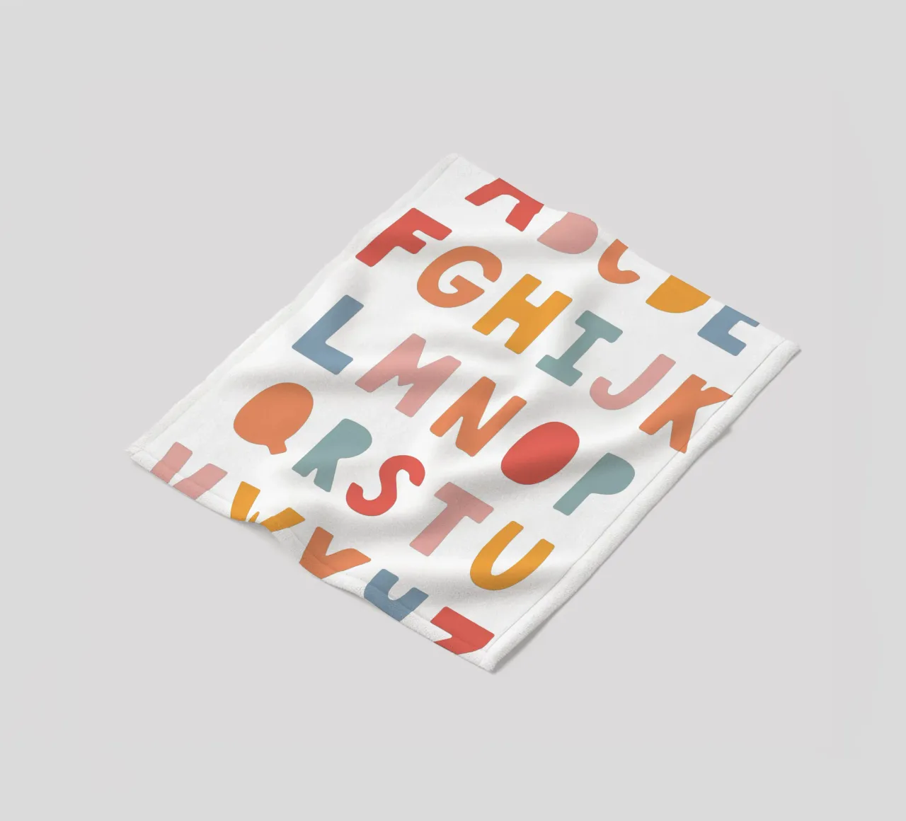 Solid Letters coperta in pile da Kartenliebe