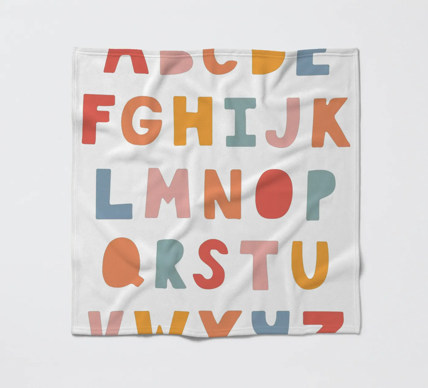 Solid Letters plaid polaire de Kartenliebe