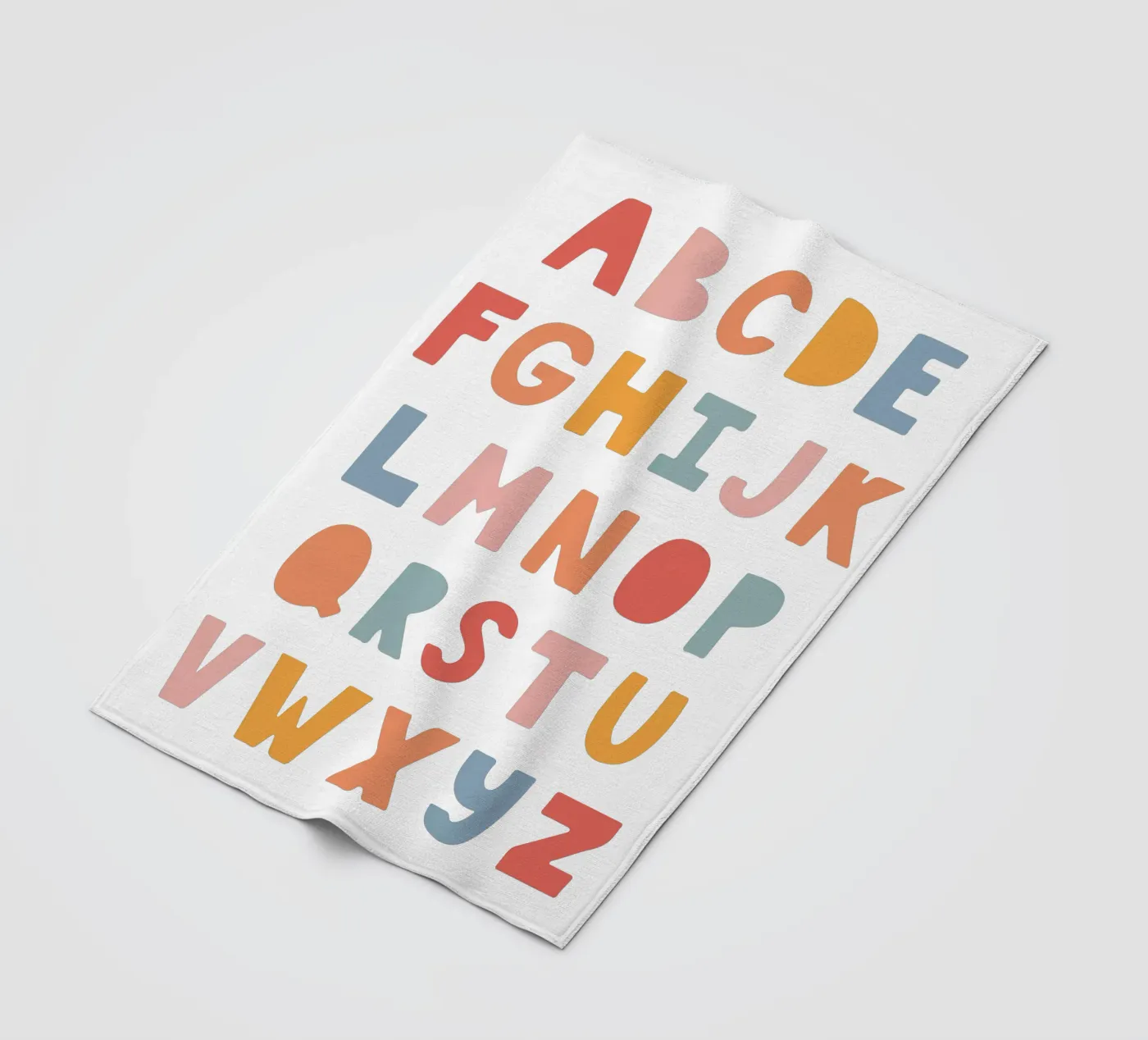 Solid Letters fleece blanket by Kartenliebe
