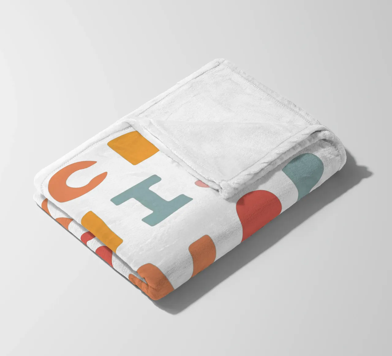 Solid Letters fleecedeken van Kartenliebe