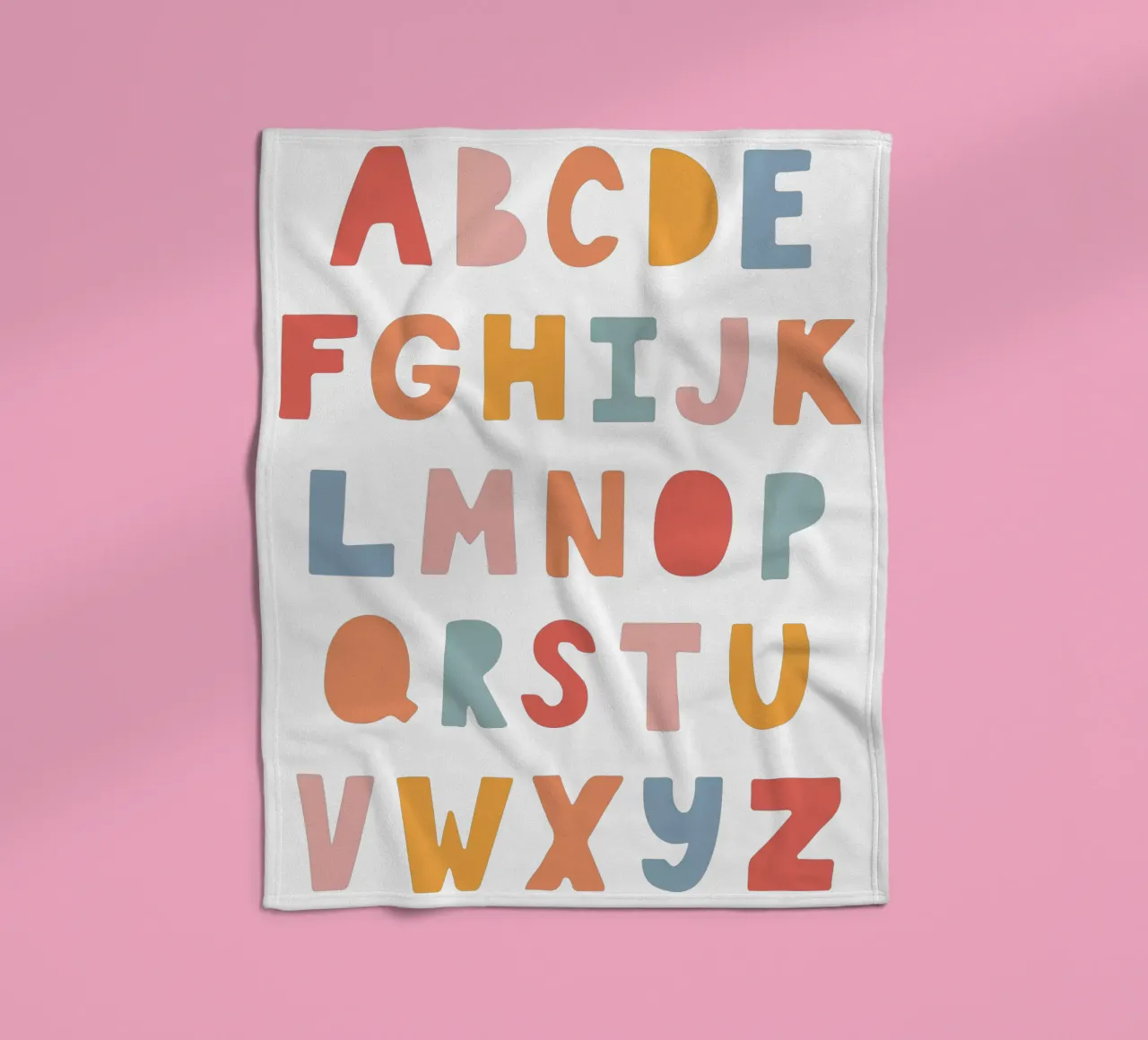 Solid Letters fleecedeken van Kartenliebe