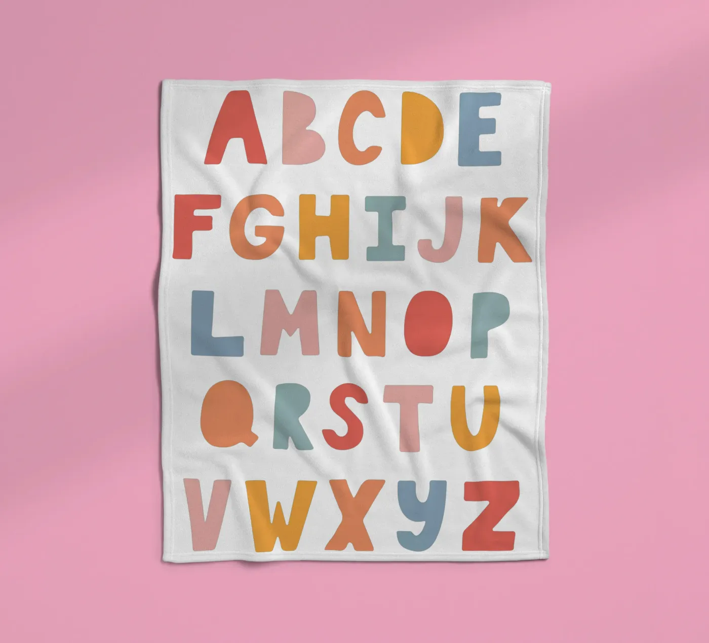 Solid Letters plaid polaire de Kartenliebe