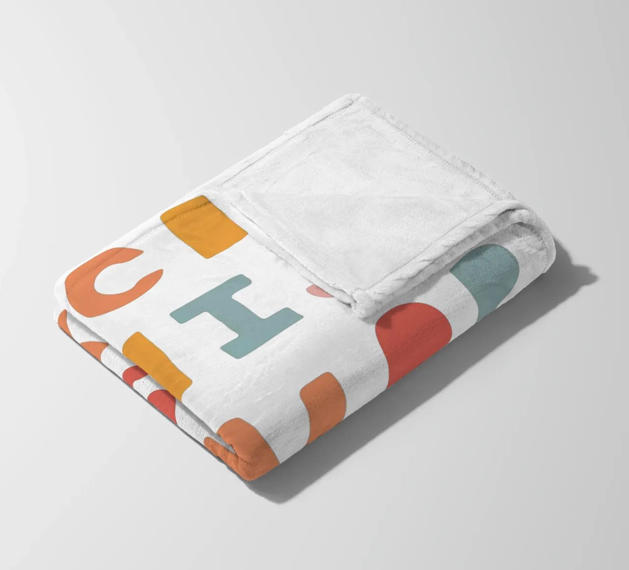 Solid Letters fleecedeken van Kartenliebe