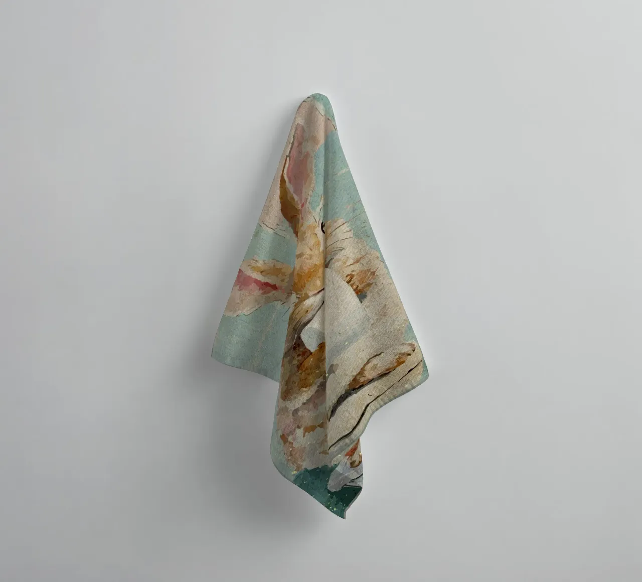 Konijntje met wc-papier badhanddoek van Terry Jason Kratz