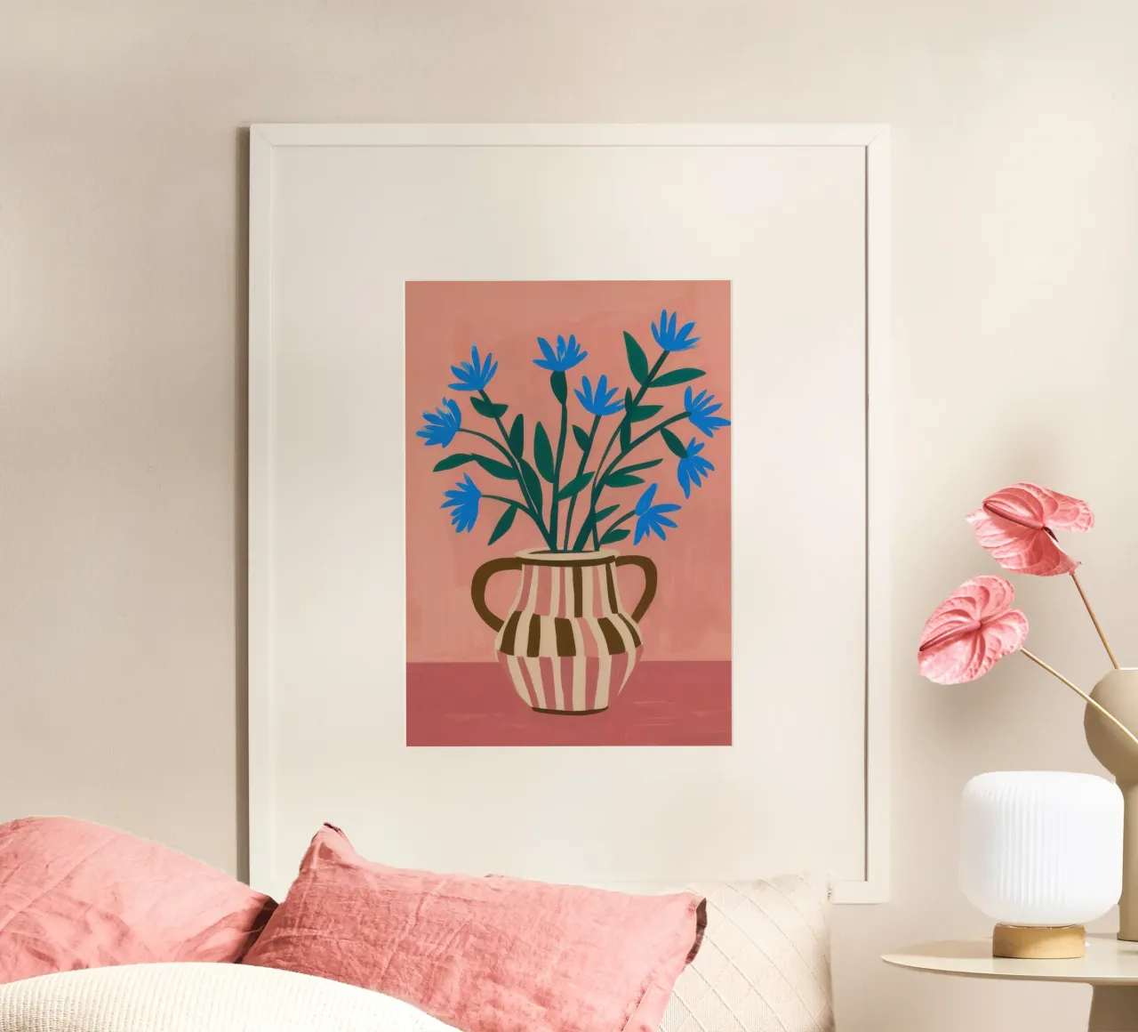 Cerulean Country Blooms hahnemühle by Dream Gesso