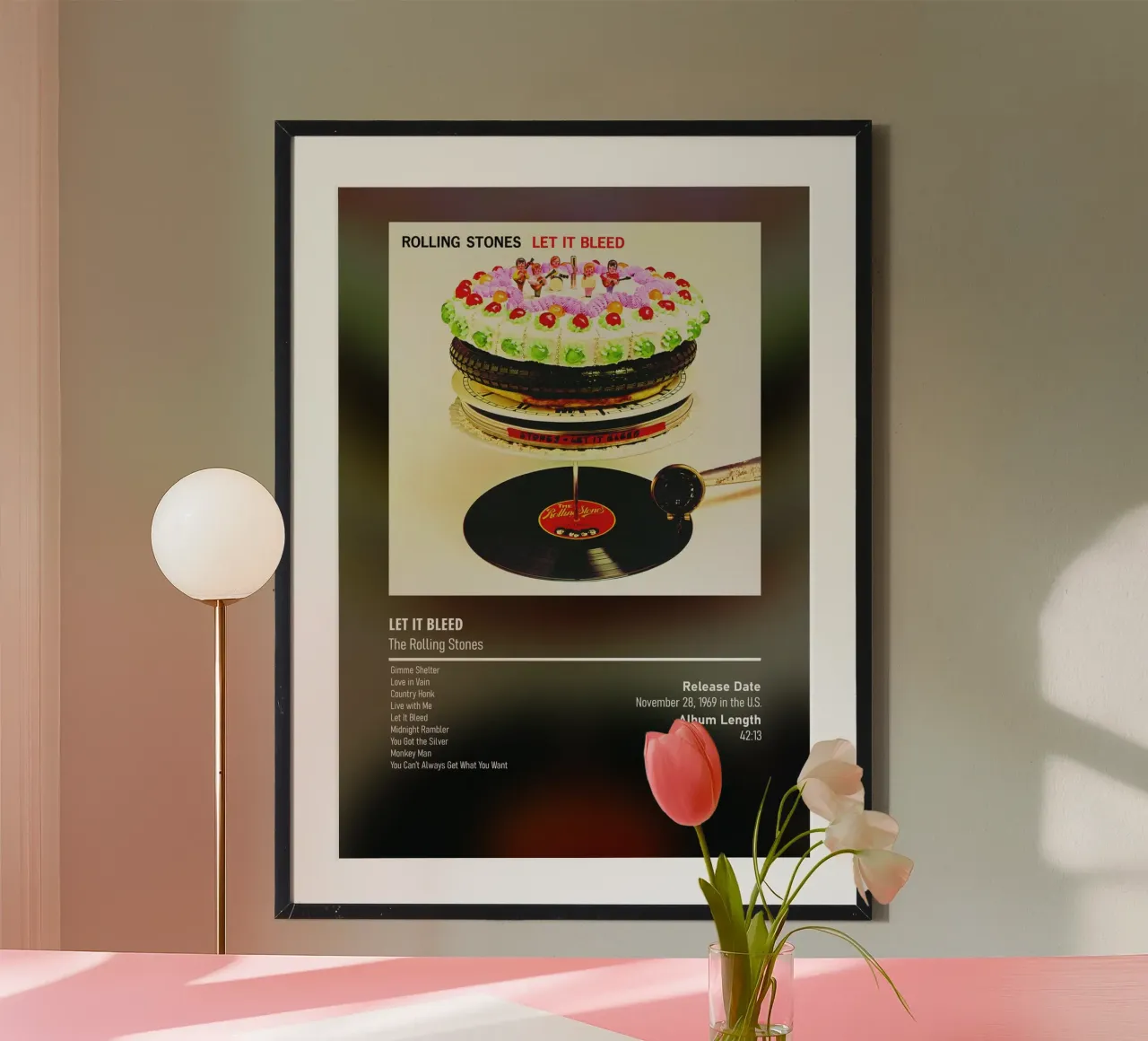 Let It Bleed (1969) by The Rolling Stones carta hahnemühle da DGUnder