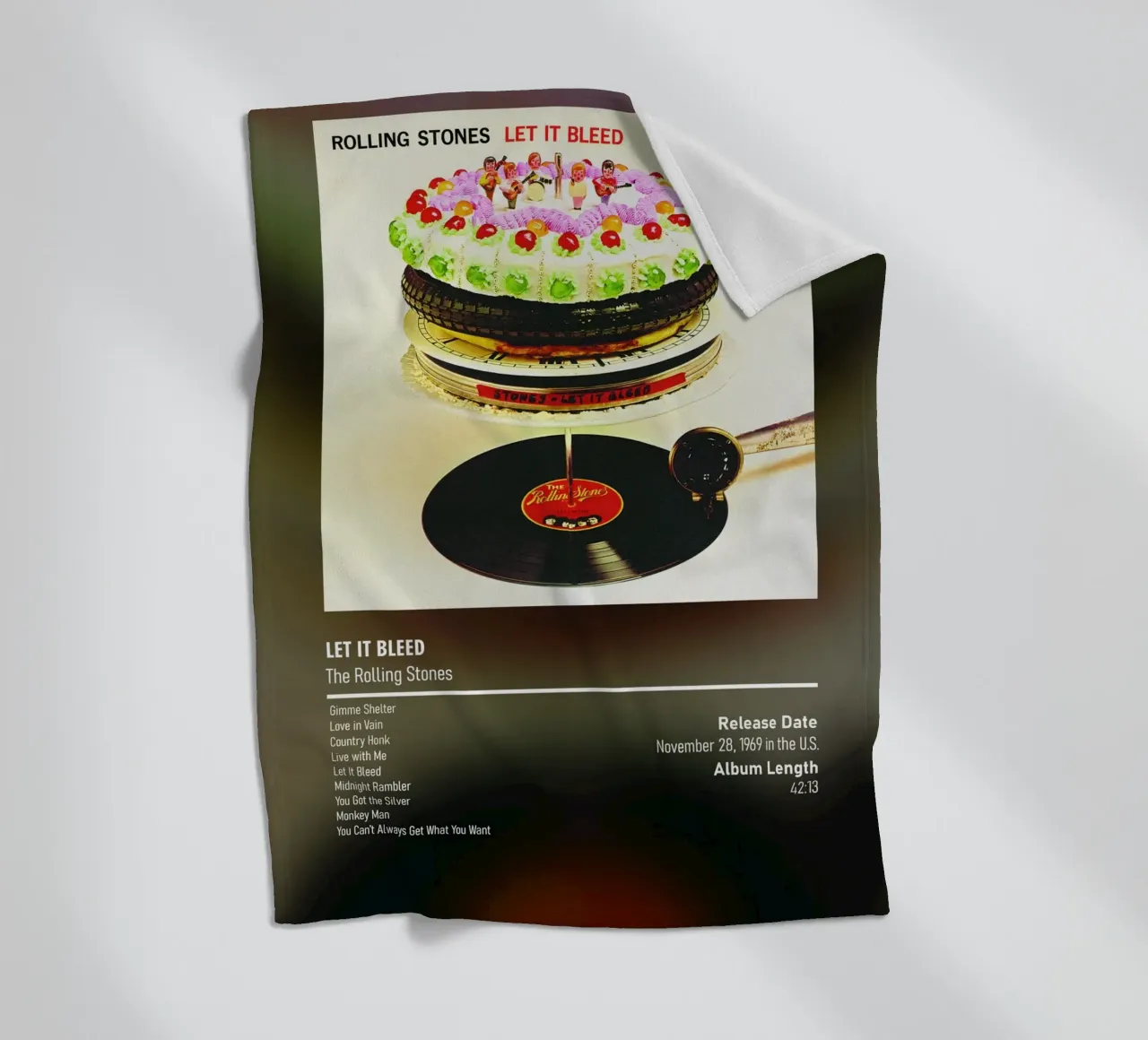 Let It Bleed (1969) by The Rolling Stones coperta in pile da DGUnder
