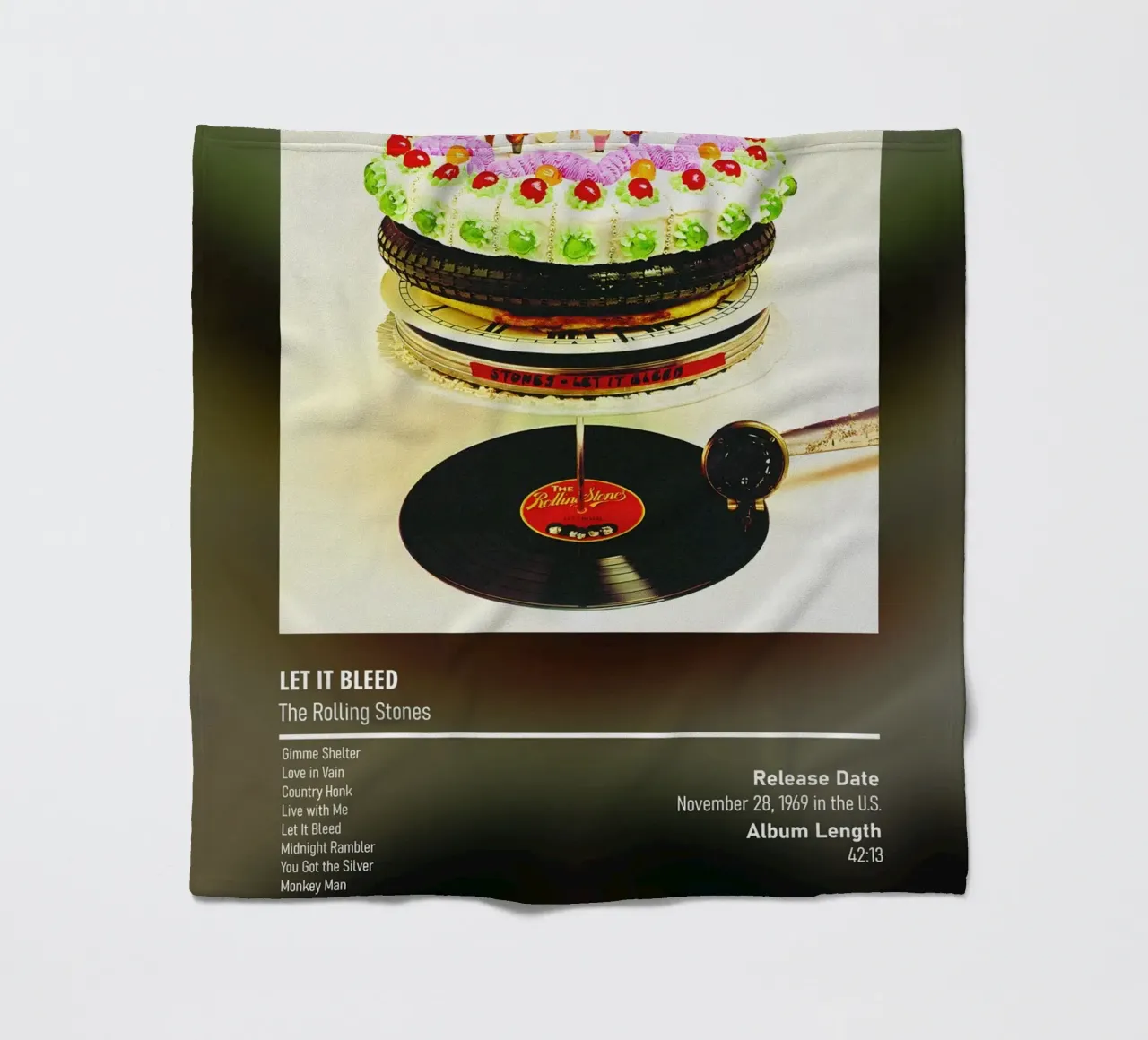 Let It Bleed (1969) by The Rolling Stones coperta in pile da DGUnder