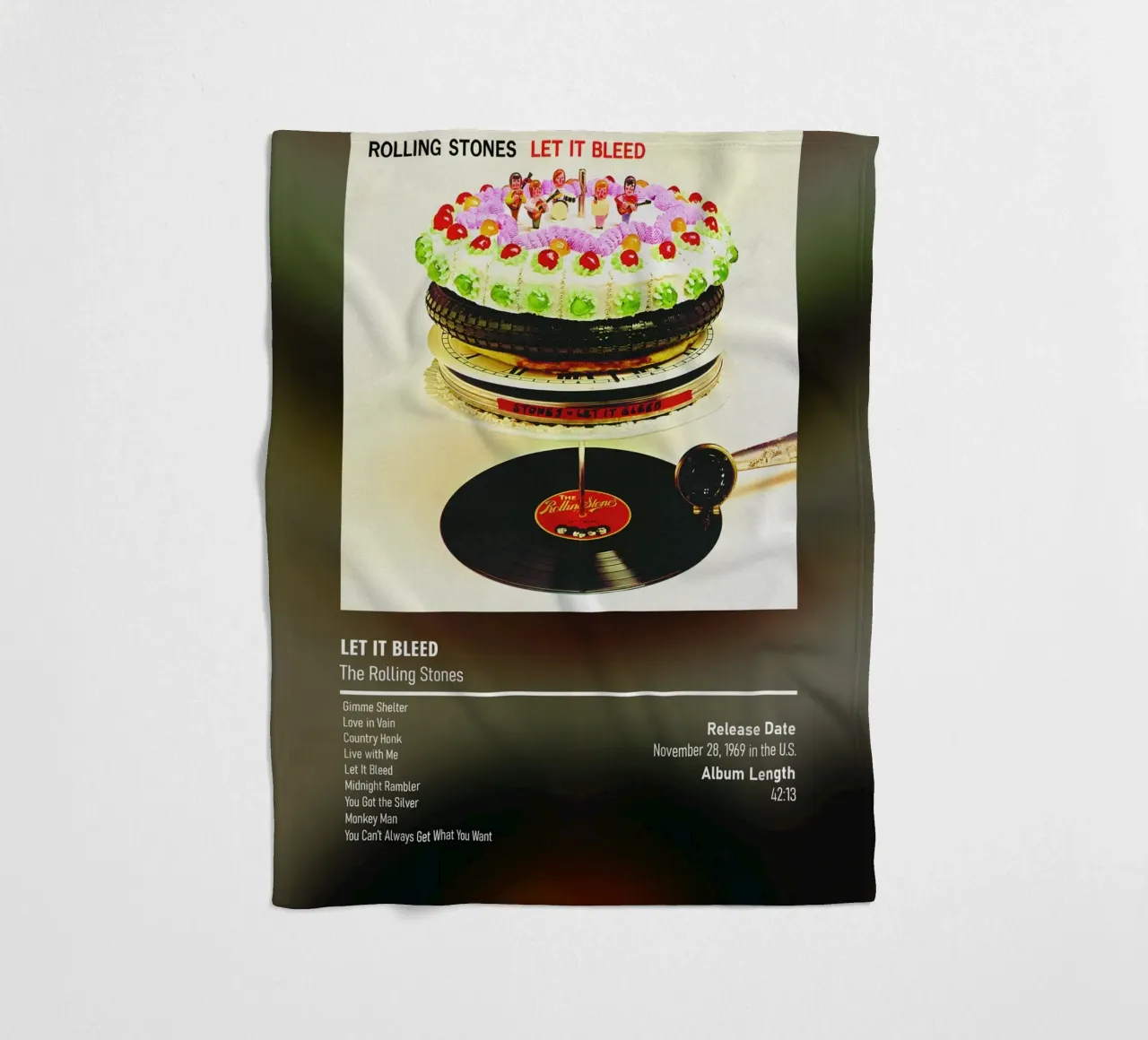 Let It Bleed (1969) by The Rolling Stones coperta in pile da DGUnder