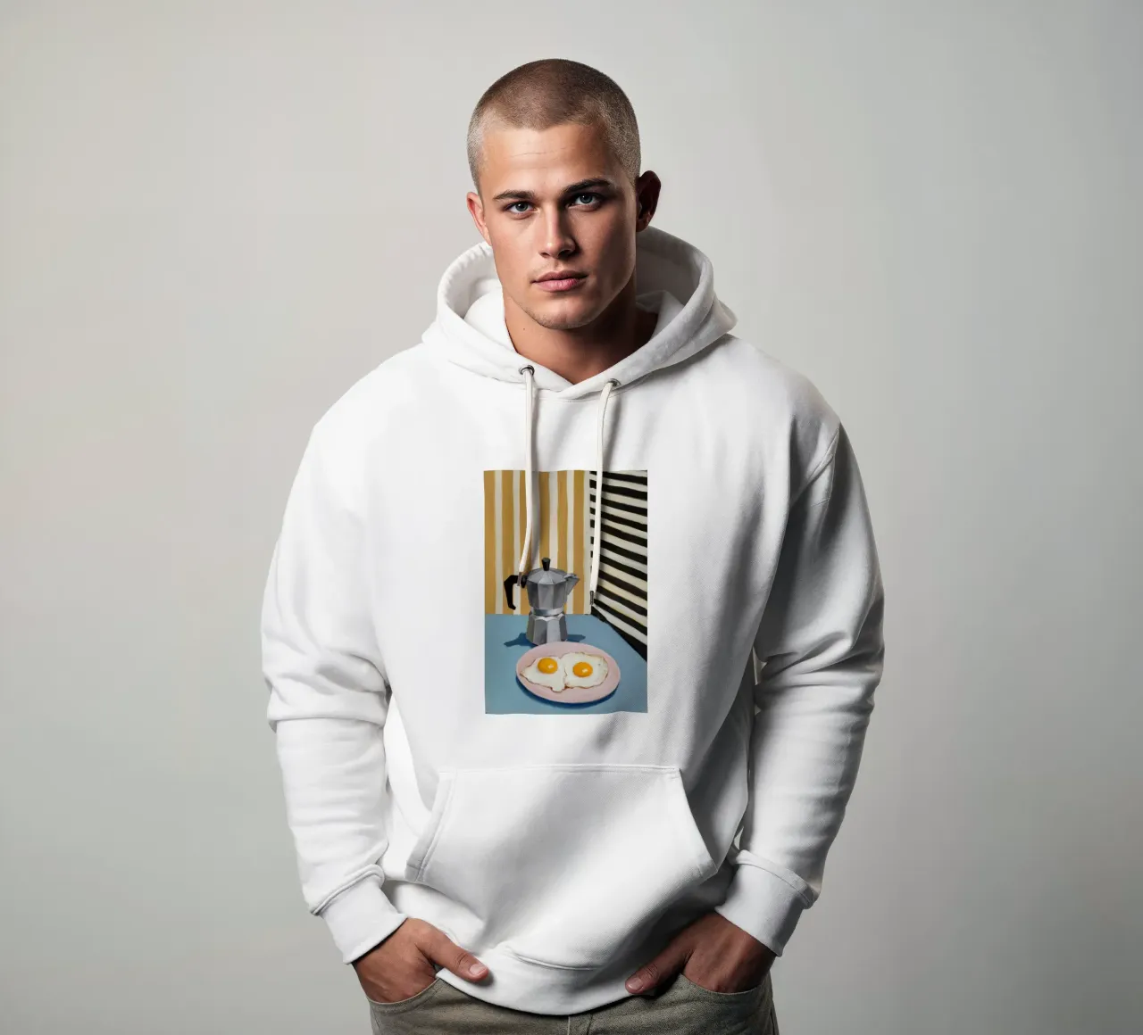 Mattinata a strisce felpa con cappuccio da Dream Gesso