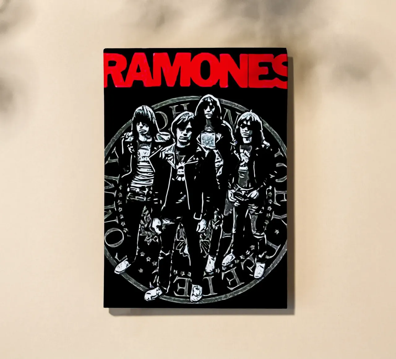 Ramones band music 3 Art notebook by music soul