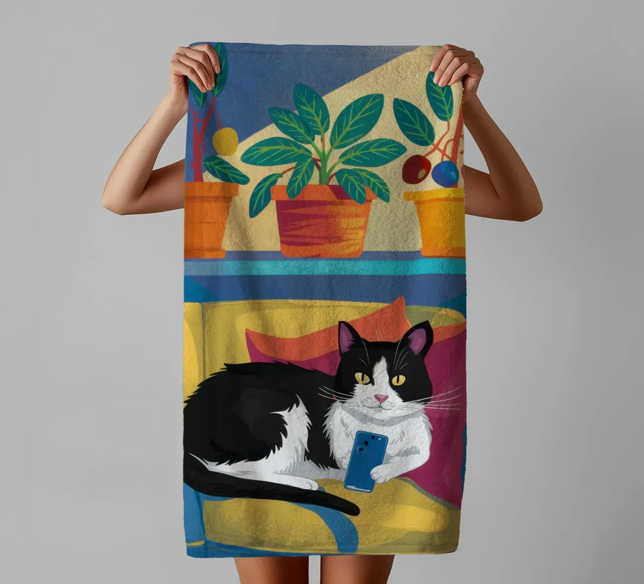 Divano Tuxedo Slumber asciugamano da bagno da Dream Gesso