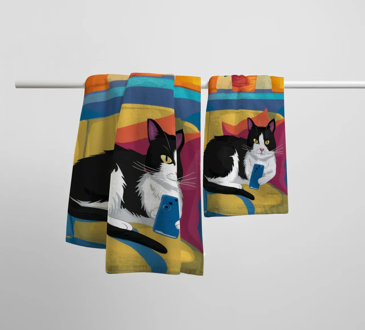 Divano Tuxedo Slumber asciugamano da bagno da Dream Gesso